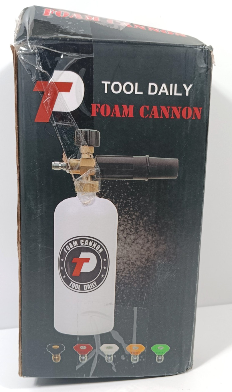 Tool Daily Foam Cannon 1/4 Inch Quick Connector 1 Liter 5 Pressure Washer