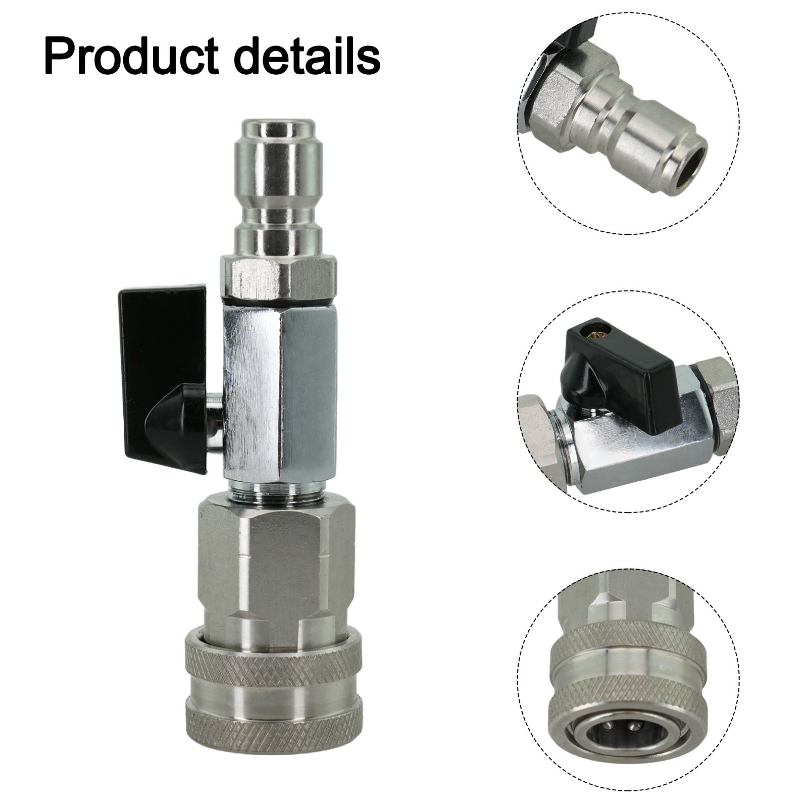Compact and Efficient 38in High Pressure Washer Ball Valve Adapter Kit