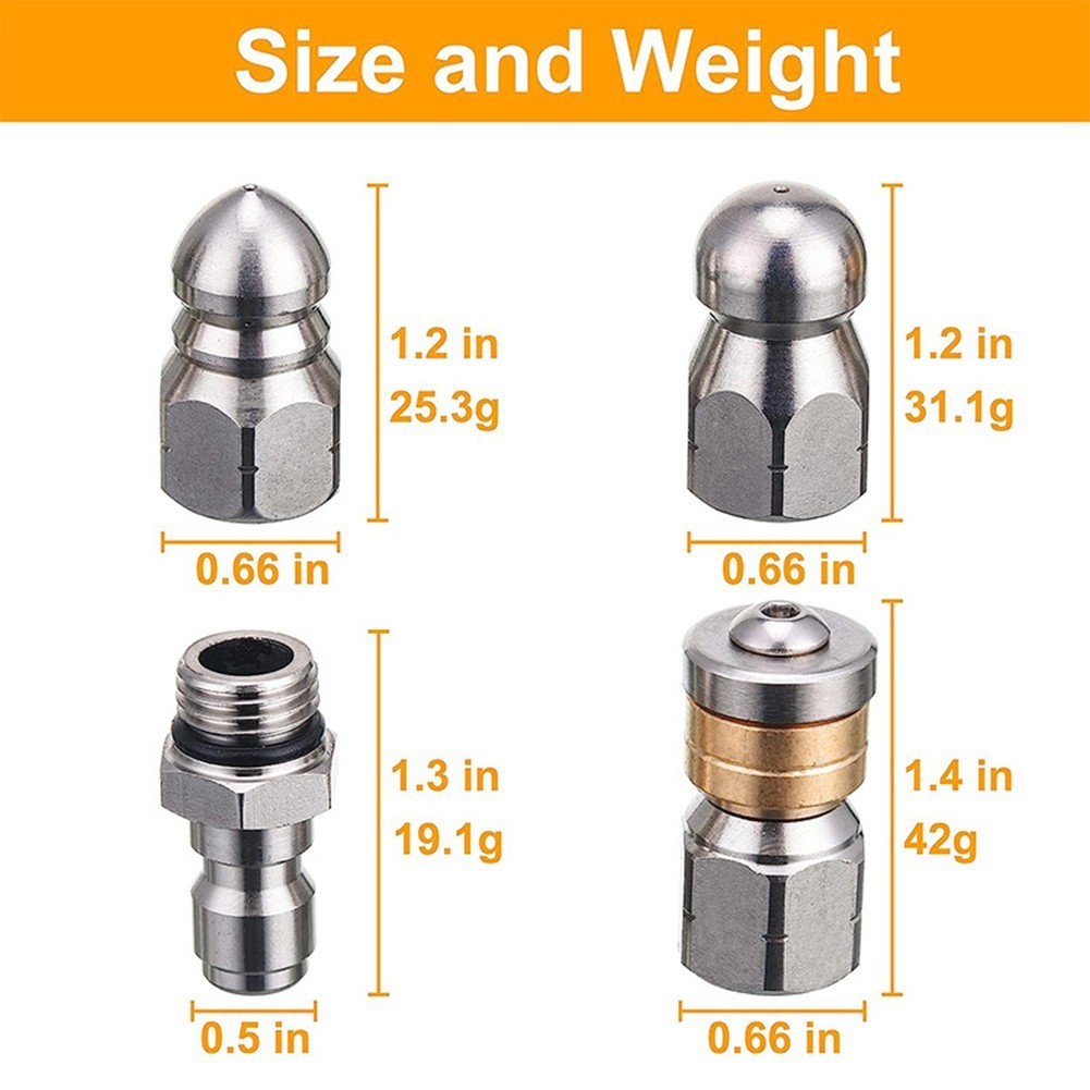 Stainless Steel Rotating Nozzles Perfect for Heavy Duty Cleaning Tasks