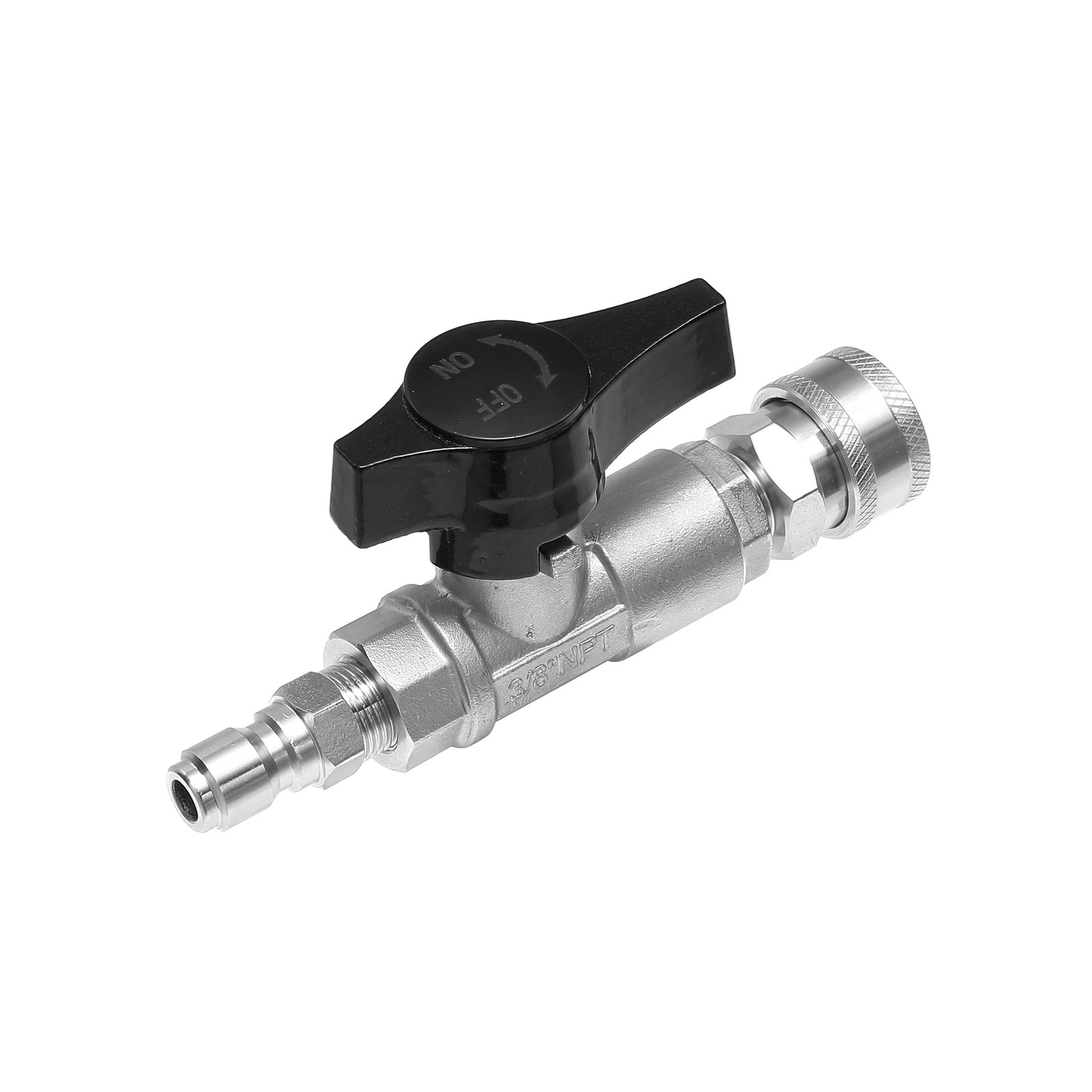 1 PC Ball Valve Pressure Washer 3/8 Inch Quick Connect Shut Off 5000 PSI