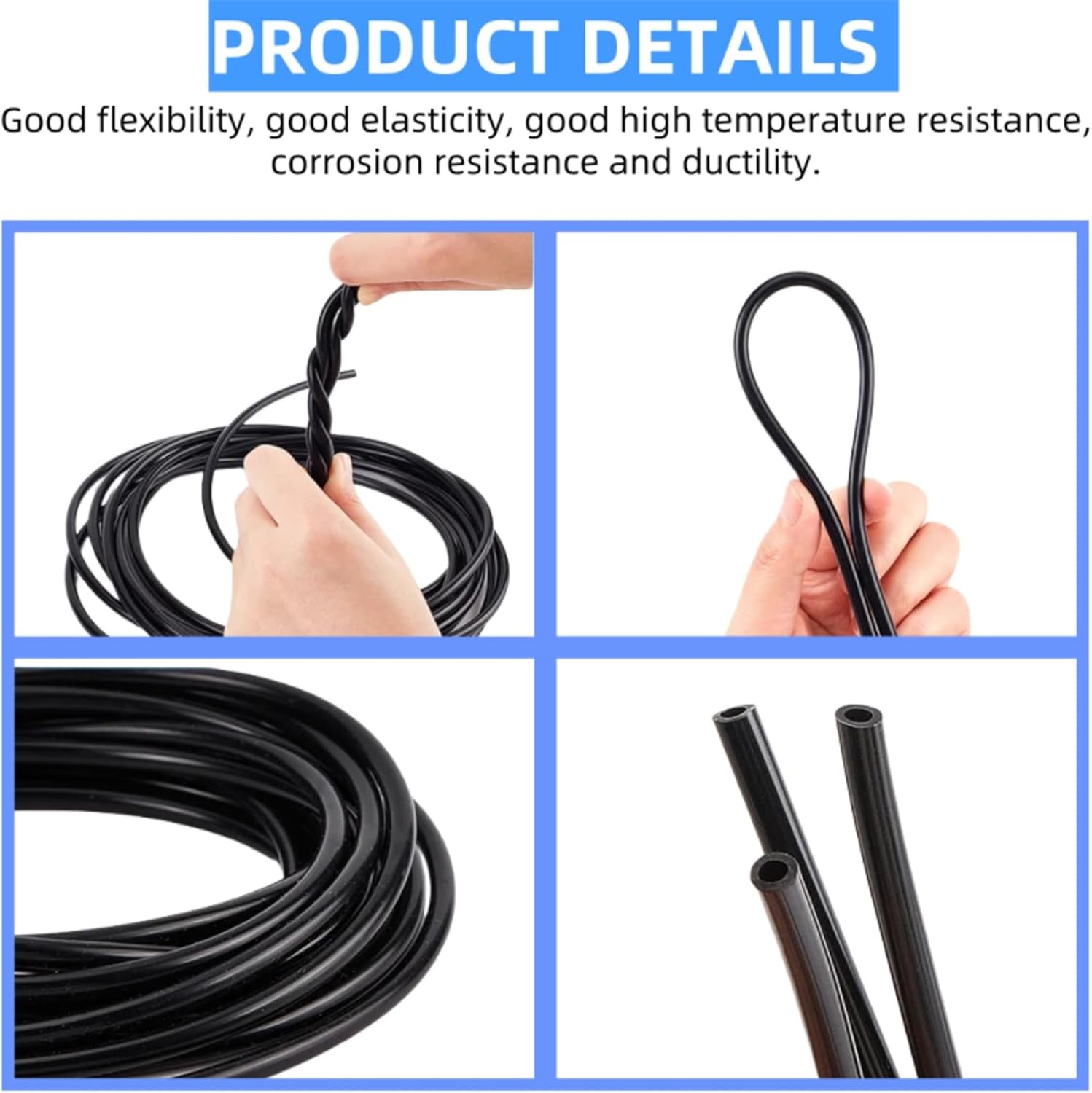 37Pcs Car Windshield Washer Hose Repair Kit – 5m/16.4ft Hose with 36 T/Y/I Conne