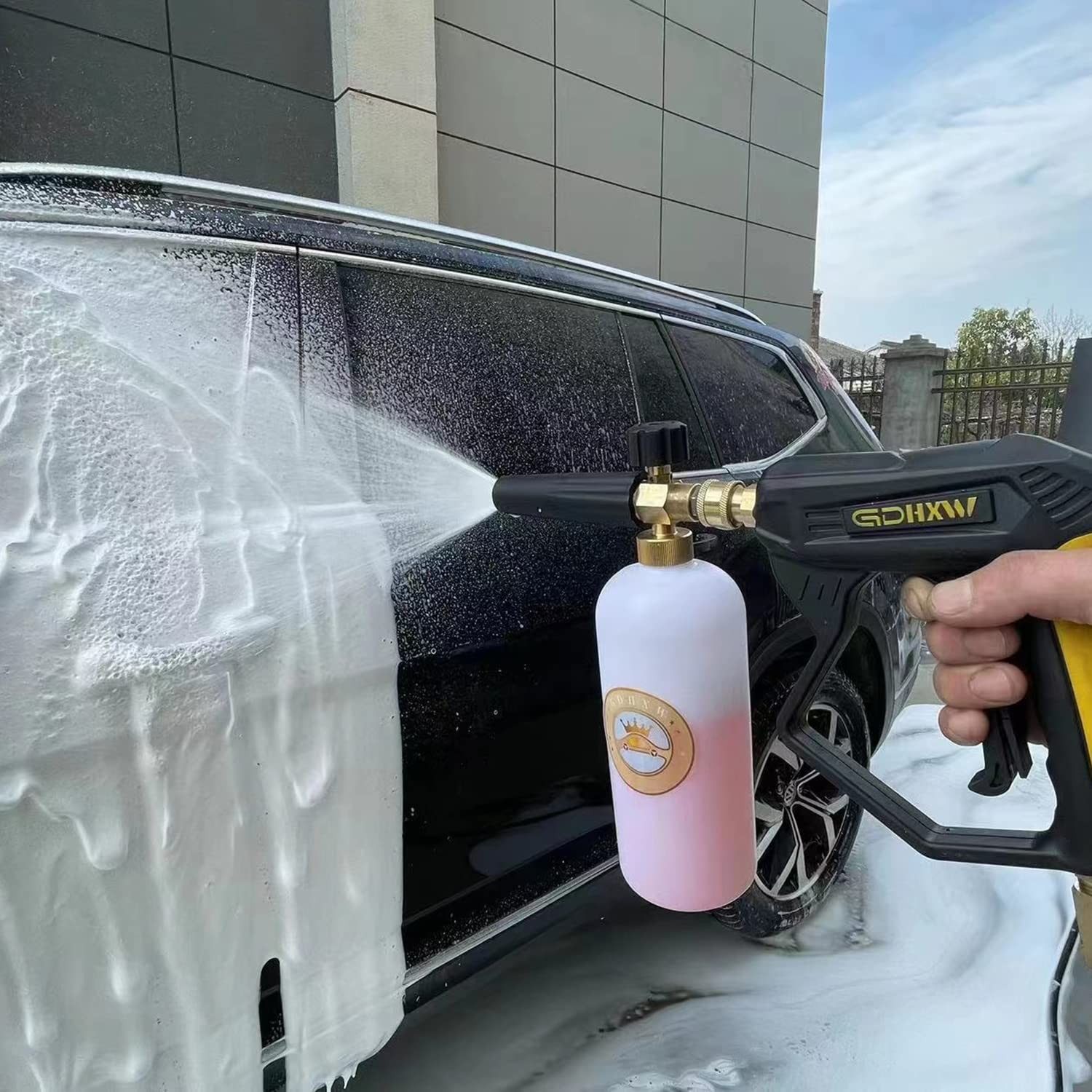 X 887 High Pressure Washer Gun with Foam Cannon 2 Adapter 7 Pressure Washer