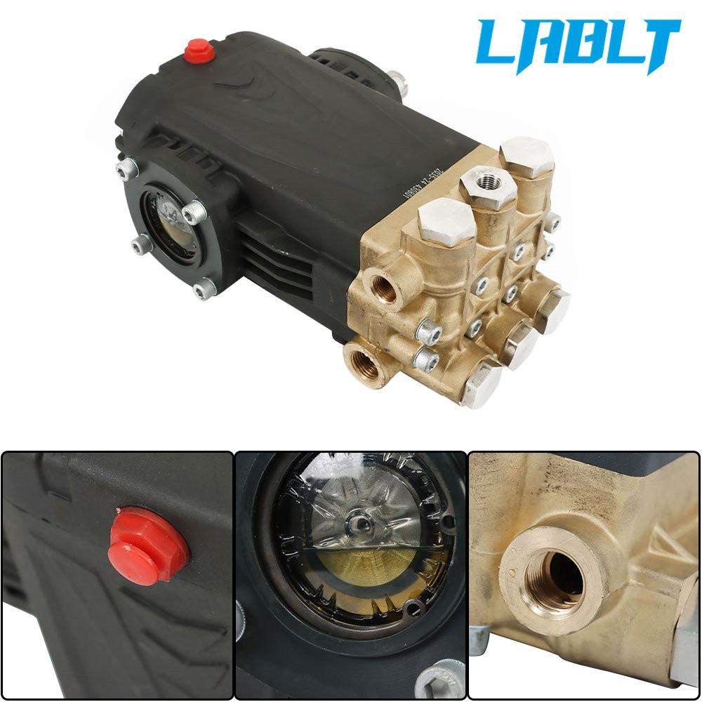 LABLT General Right Shaft 3500 PSI Pressure Washer Pump 5.6GPM 4.5 HP Belt Drive