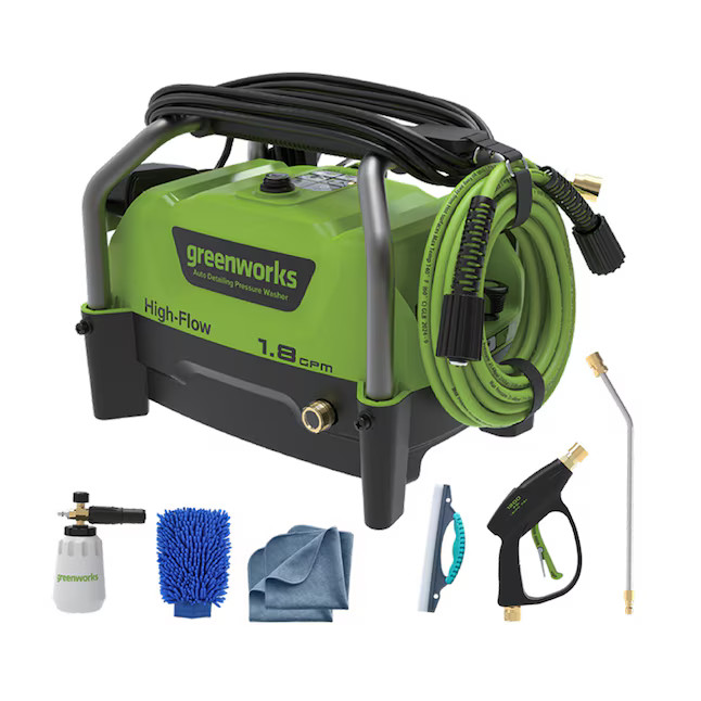 Greenworks GPW1200K High Flow 1200-PSI 1.8-GPM Water Electric Pressure wa