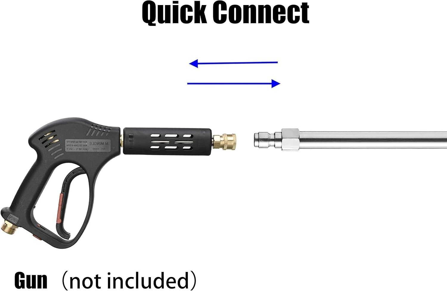 Pressure Washer Extension Wand, Power Washer Lance, 17 inch, 1/4 inch Quick C…