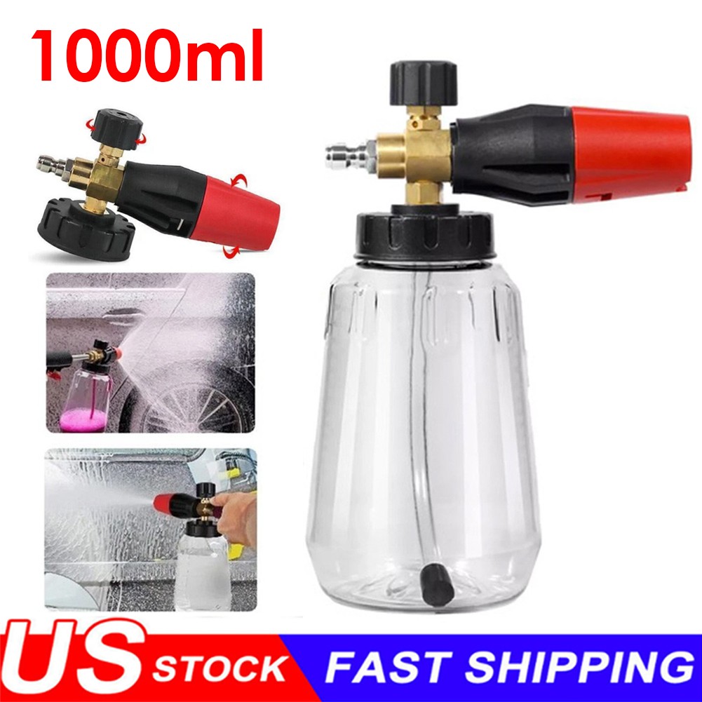 Snow Foam Lance Cannon Soap Bottle Sprayer For Pressure Washer Gun Jet Car Wash
