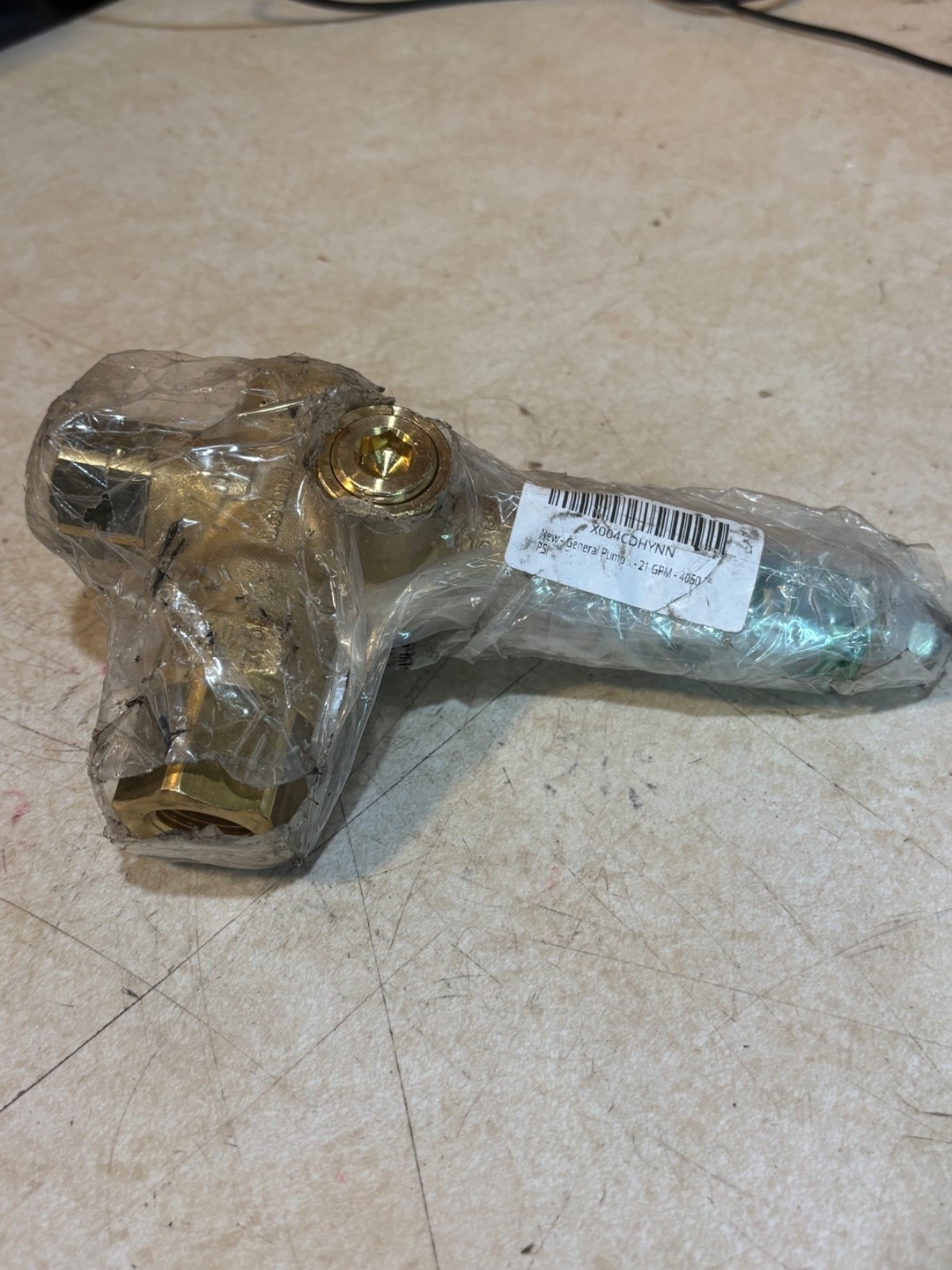 General Pump YU21405 Trapped Pressure Unloader Valve 21 GPM 4050 PSI (I3)