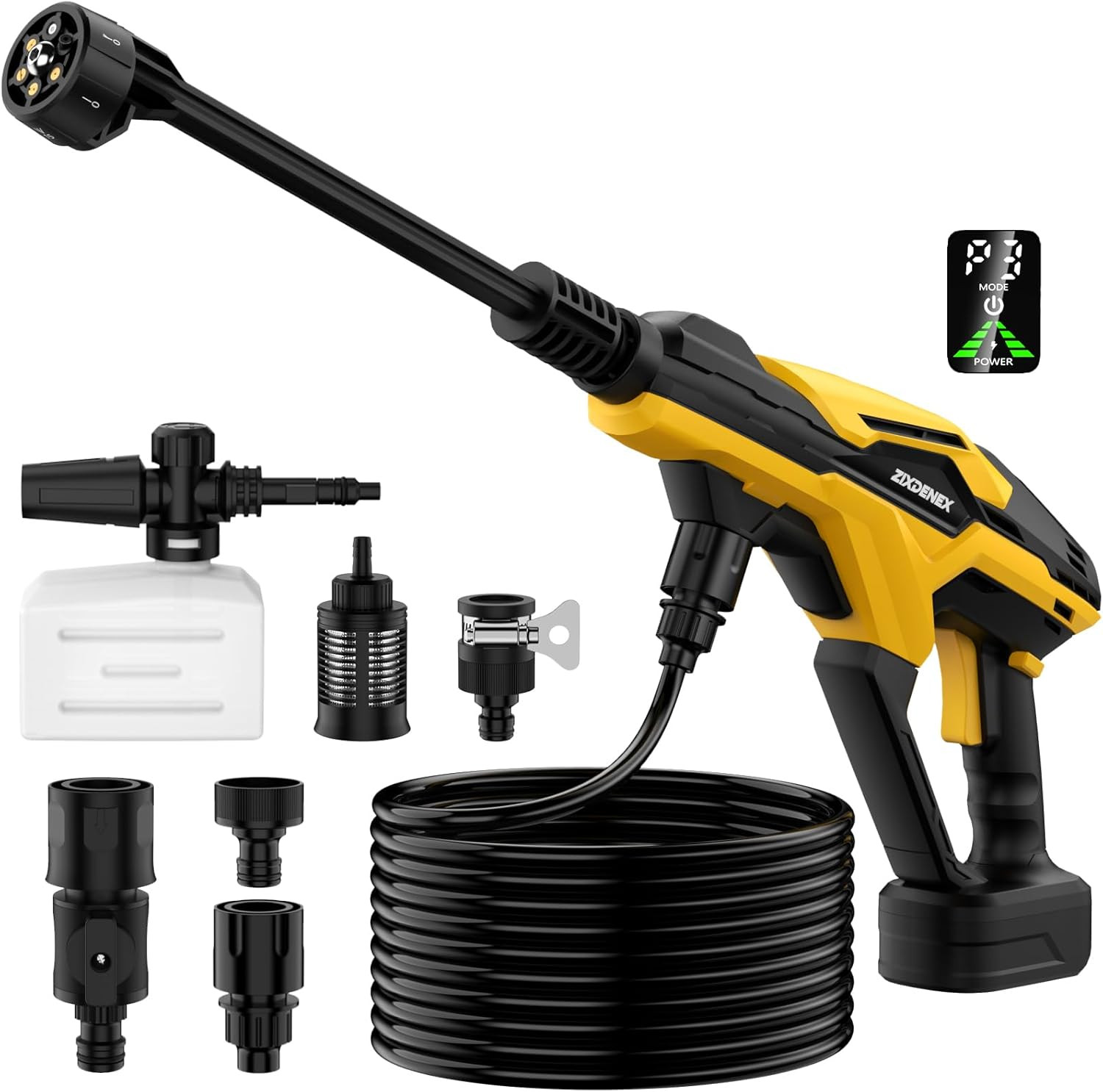 Cordless Portable Washer for Dewalt 20V Battery 6-in-1 Nozzle