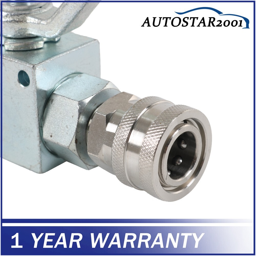 High Pressure Washer Ball Valve Steel Kit 4500 PSI 3/8 Inch Quick Connect NEW
