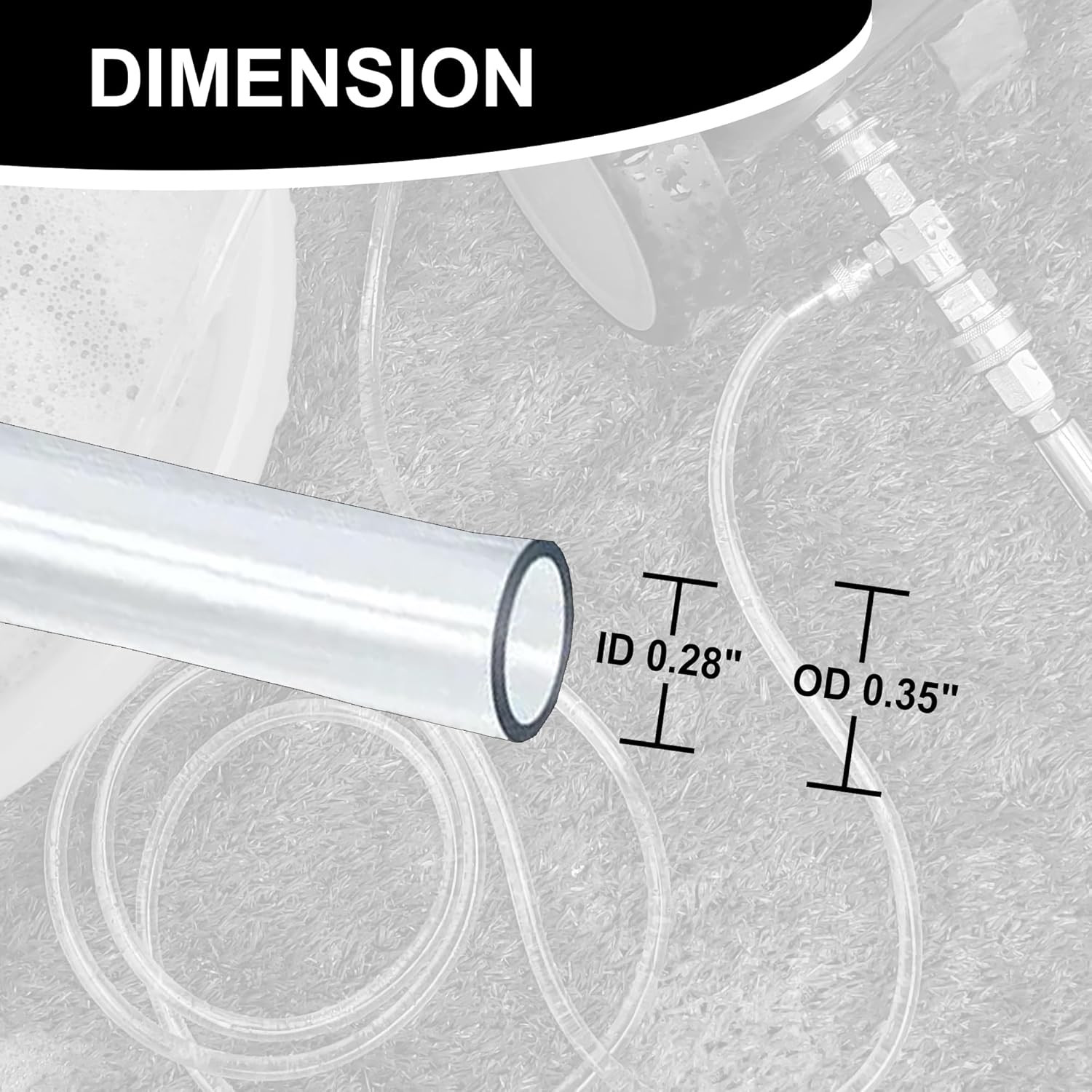 Pressure Washer Siphon Hose for Downstream Injector, Power Washer Soap Dispenser