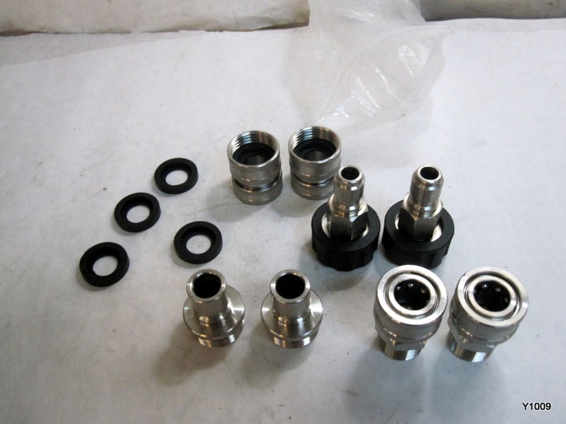 8 Pcs Pressure Washer Adapter Set Quick Connect For Power Washer Hose