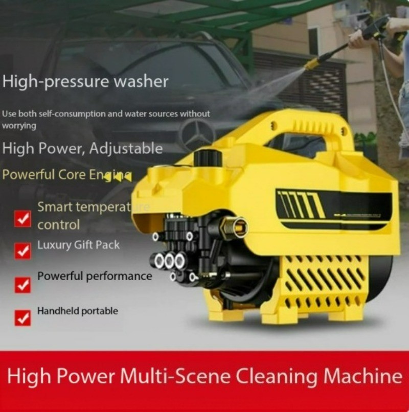 High Pressure Car Wash Machine Water Pump High Power Water Gun Cleaning Machine