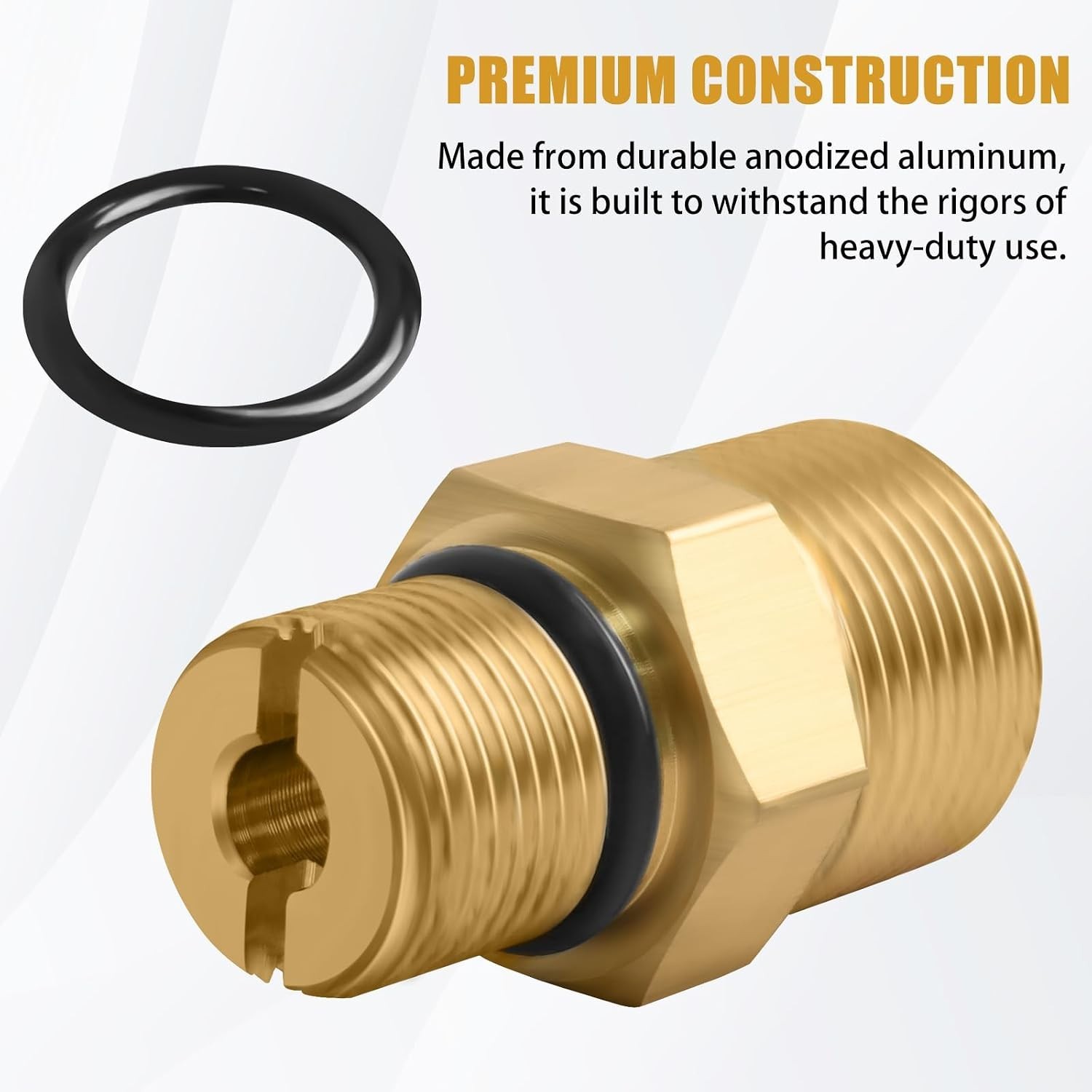 Outlet Connector Pressure Washer Pump Brass Fitting 3/8 Inch NPT