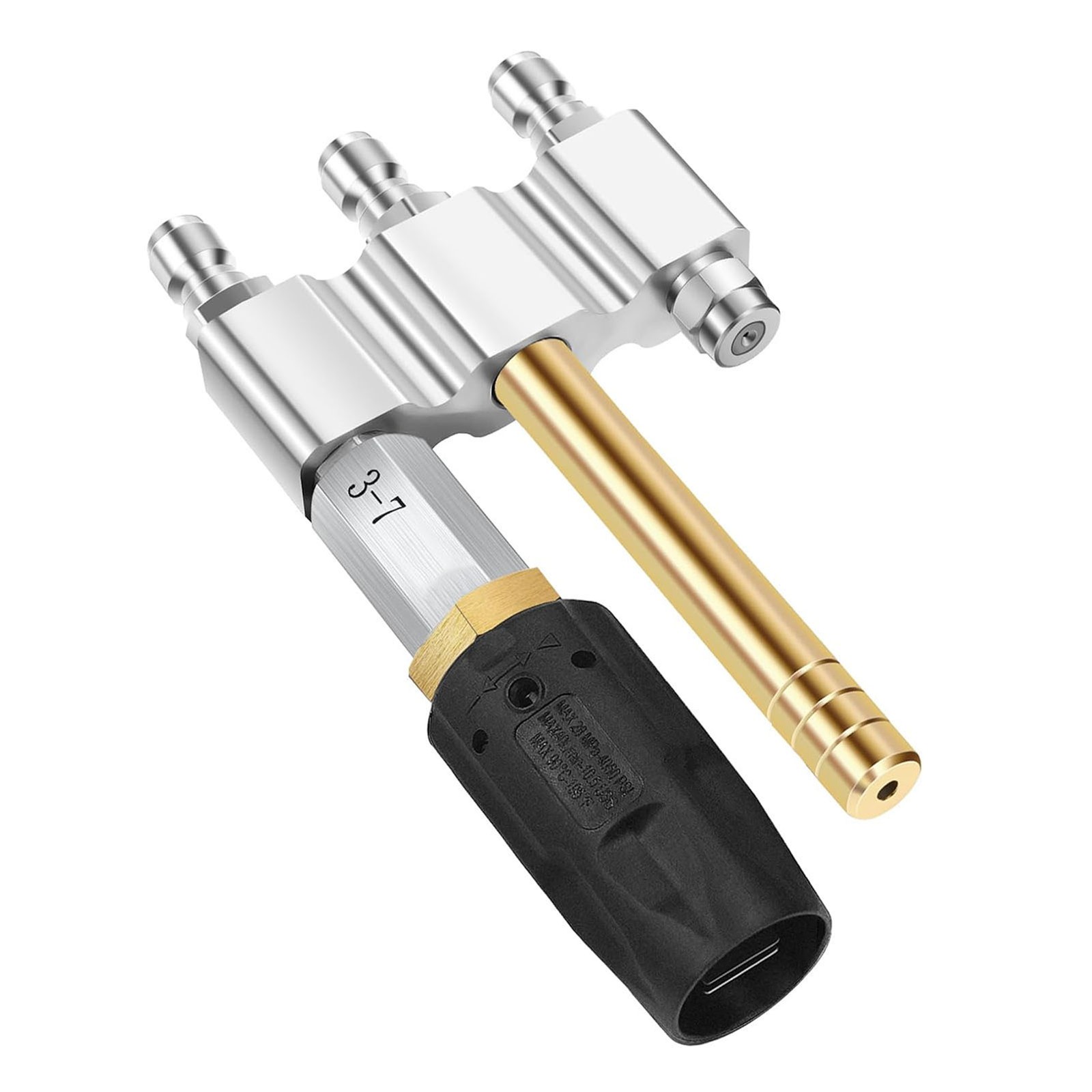 M5 Twist Nozzle 1/4in Quick Connection 1000-6000Psi 3-7GPM 3 In 1 Nozzle