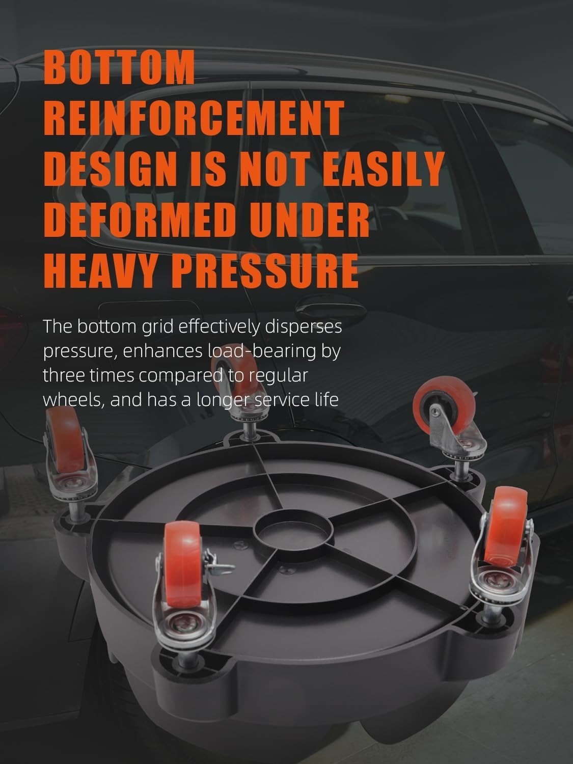 Luxury Bucket Dolly with 5 Wheels for Effortless Car Washing & Detailing