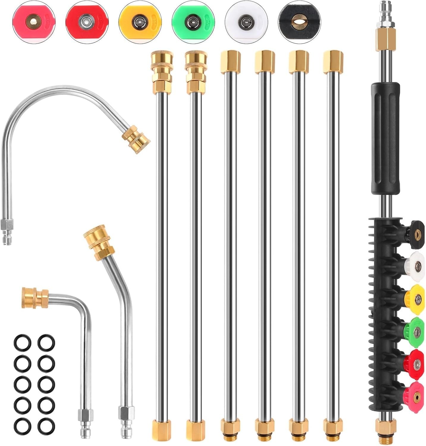 Gutter Cleaning Tools From the Ground, 10 Pack 9 FT Pressure Washer Extension…