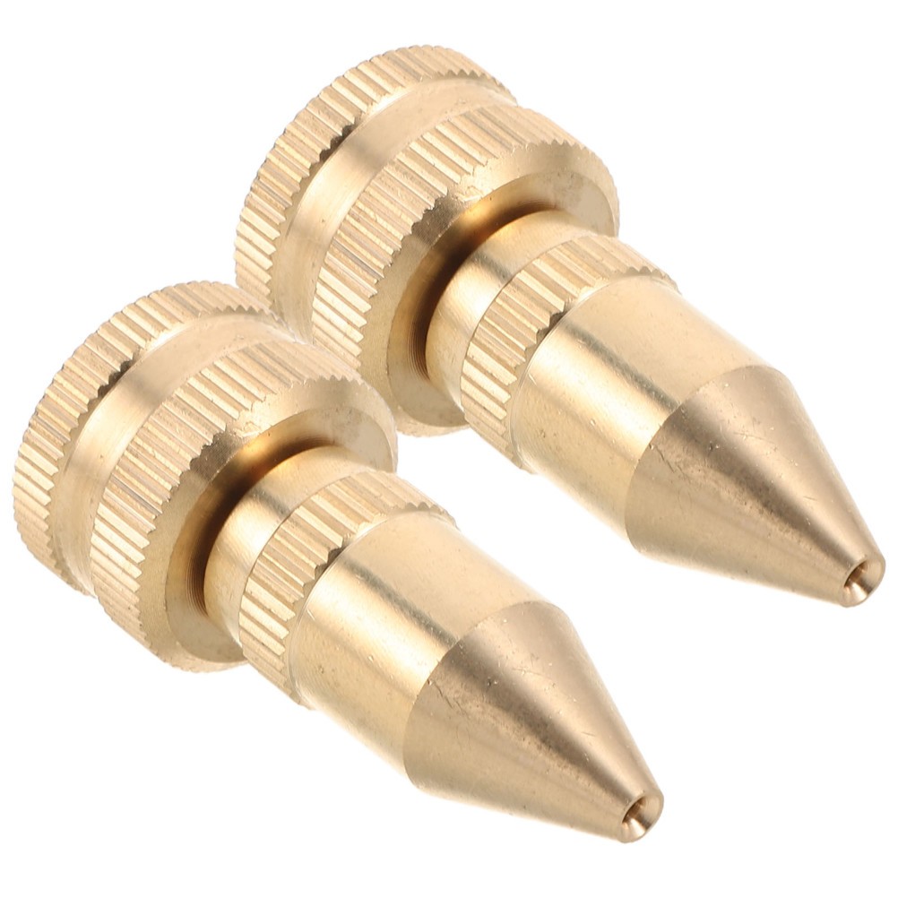 2Pcs Brass Garden Pump Sprayer Nozzle Durable Adjustable Spray Tips for Garden