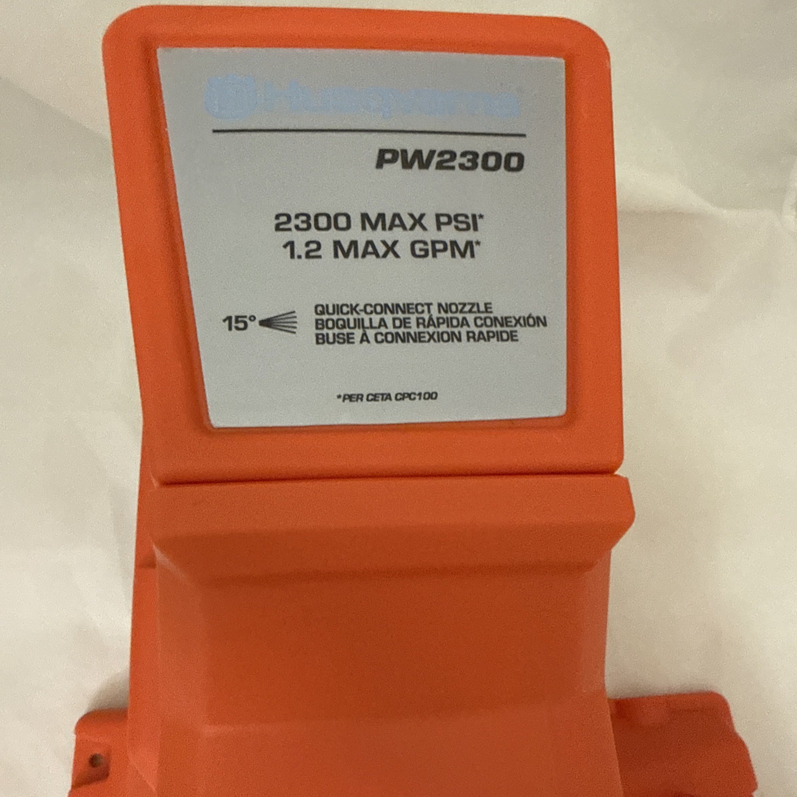 Genuine Control Cover Replacement from Husqvarna PW2300