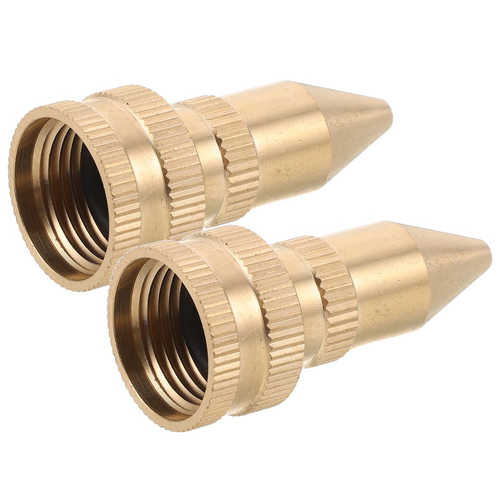 2Pcs Brass Garden Pump Sprayer Nozzle Durable Adjustable Spray Tips for Garden