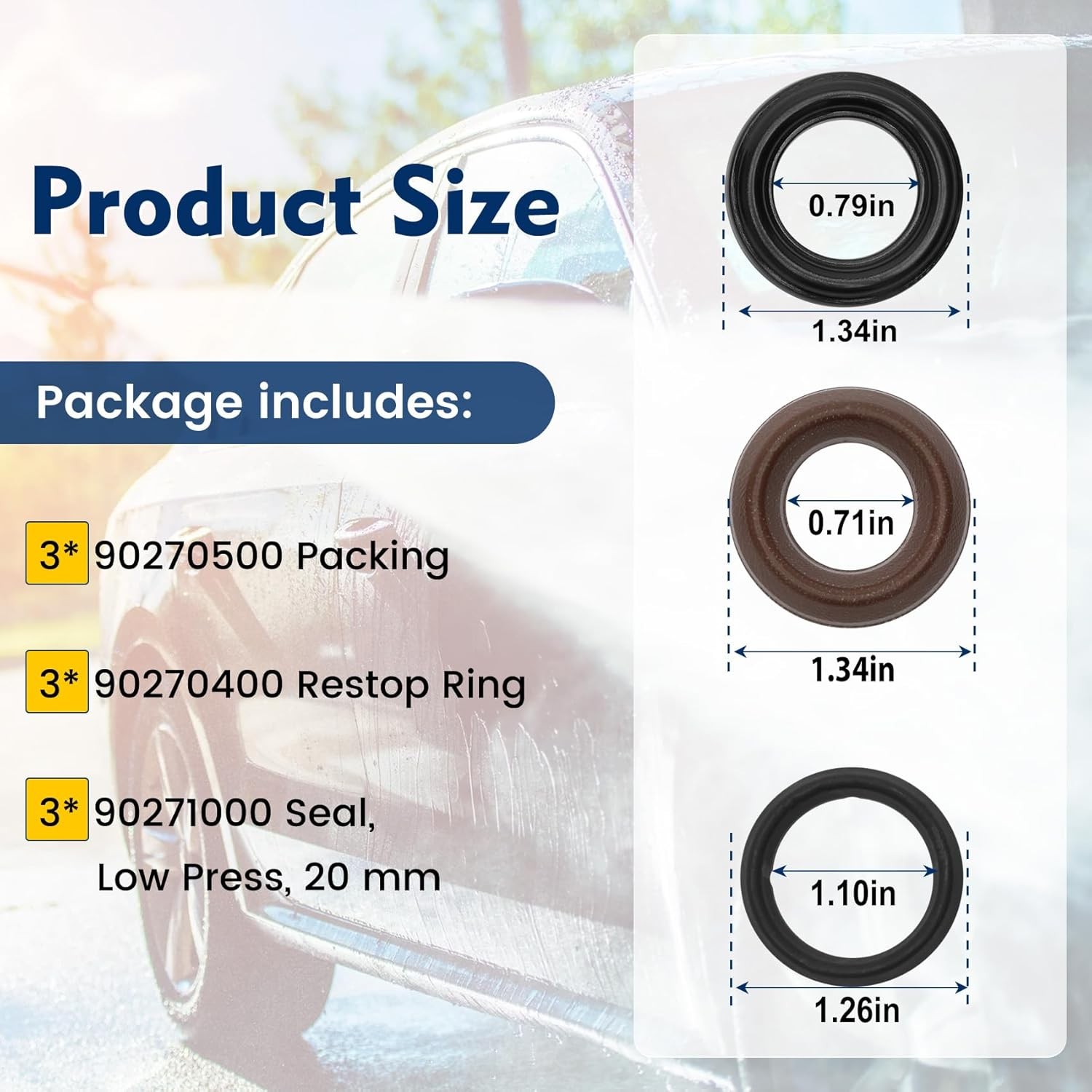 General Pump Replacement Seal Packing Kit K69 For Interpump TS2021 & TS1511