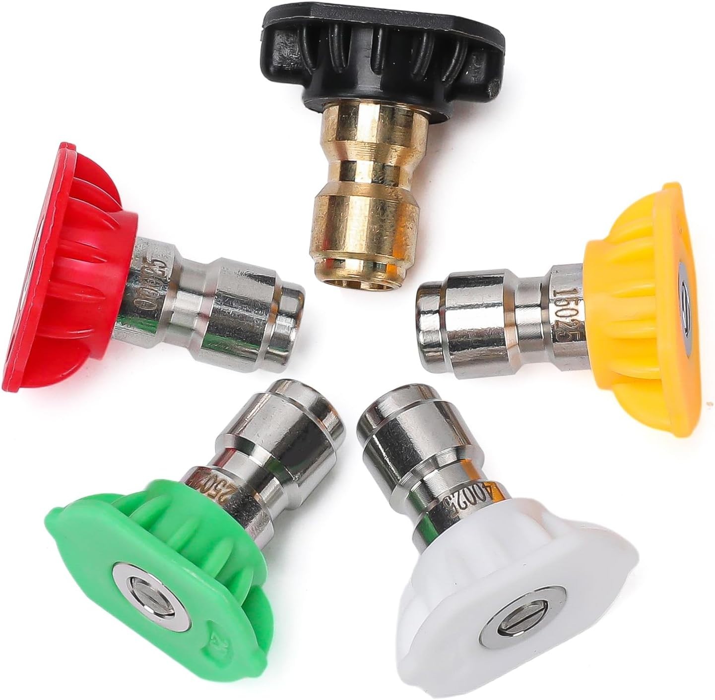5 4000PSI Power Pressure Washer Spray Nozzle Tips for Honda GCV160 Ryobi Karcher