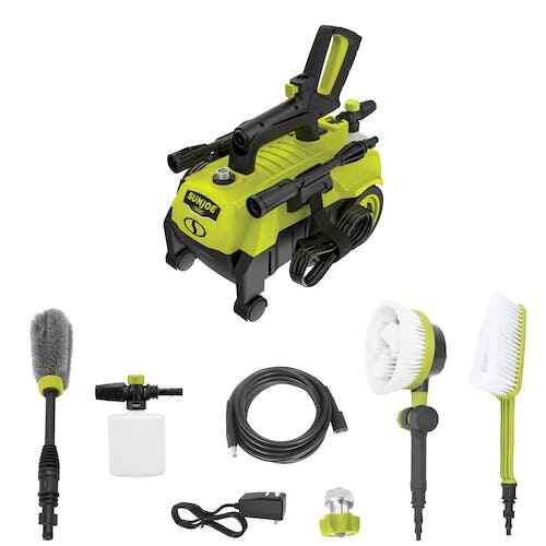 Sun Joe 11-Amp Electric Pressure Washer + Accessories SPX3160P-SJG (Refurbished)