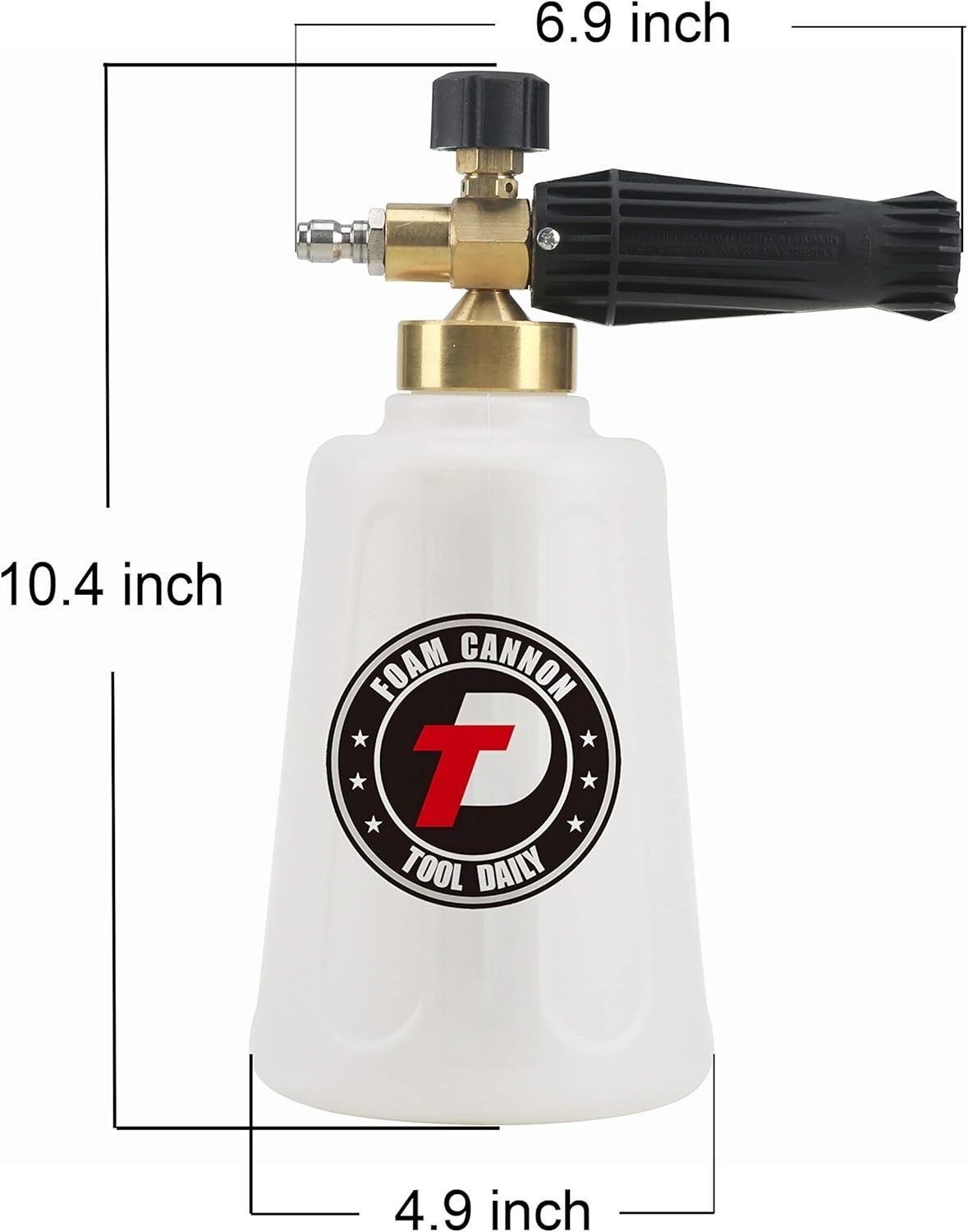 1/4 Inch Quick Connect Foam Cannon – 1.5L Snow Foam Lance for Car Wash