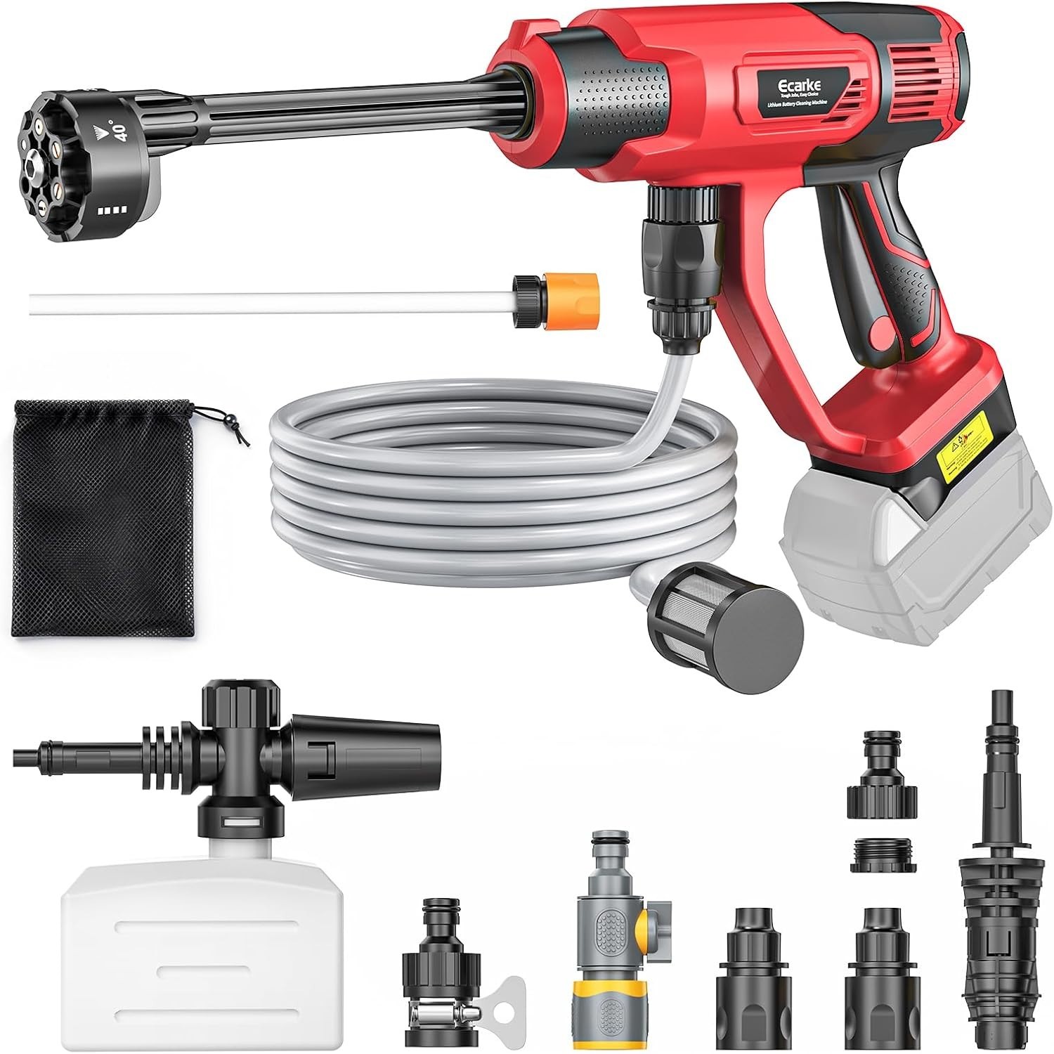 Cordless Pressure Washer for Milwaukee 18/20V Battery, (Battery Not Included
