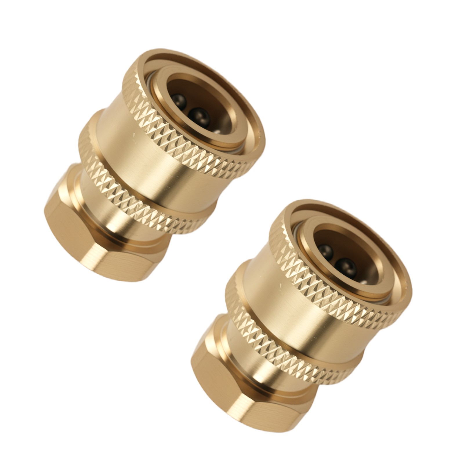 2 Pack Brass Pressure Washer Adapter 1/4″ QC Socket to Female NPT 5000PSI