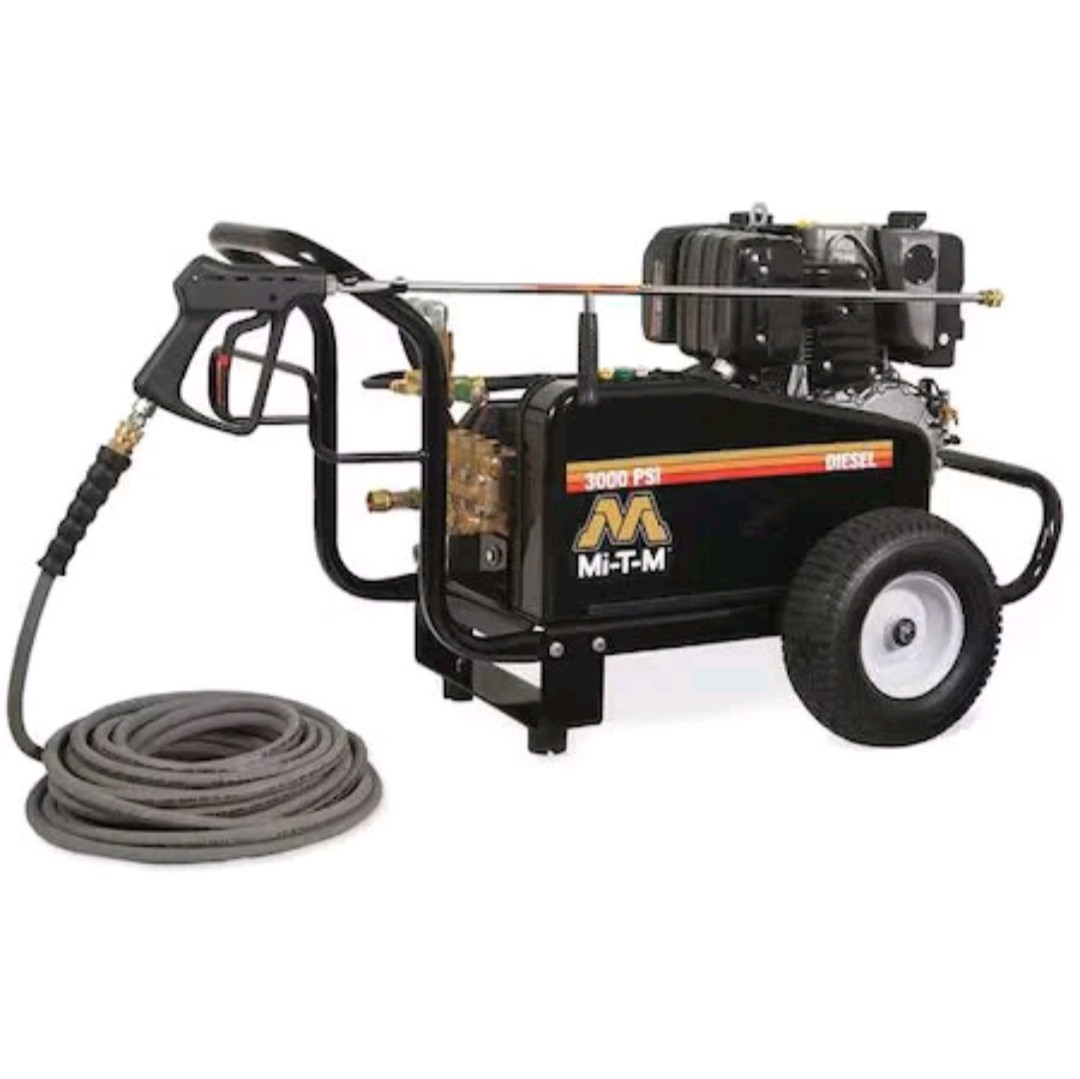 New Dented Mi-T-M Gc-3004-0Mkd 3000 Psi 3.9 Gpm Pressure Washer Kohler Diesel