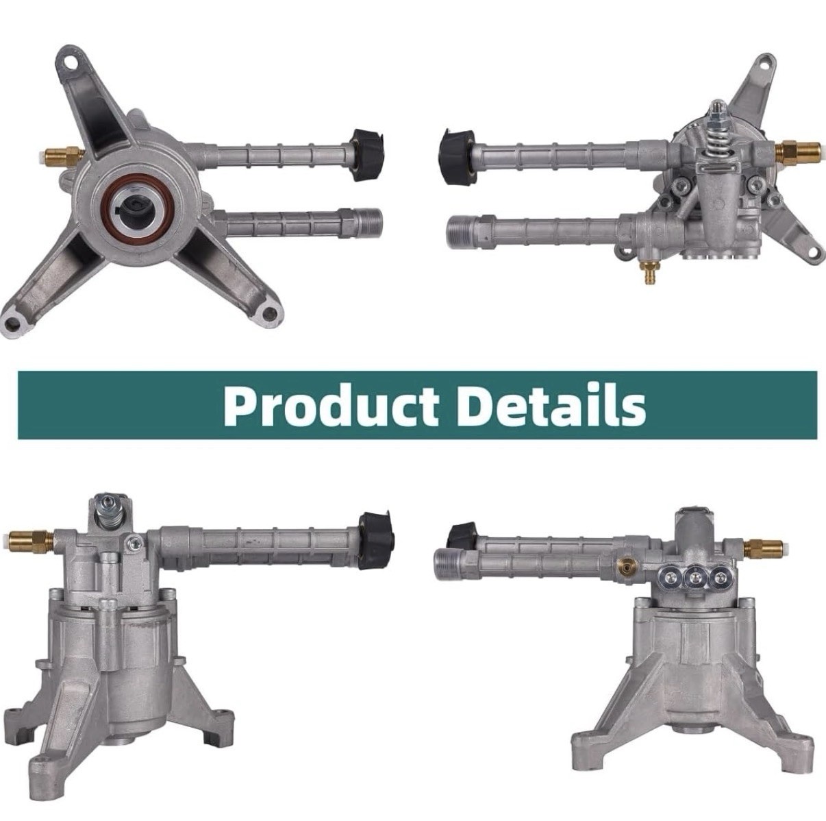 7/8″ Shaft Vertical Pressure Washer Pump 2600-3000 PSI @2.5 GPM & Power Wash