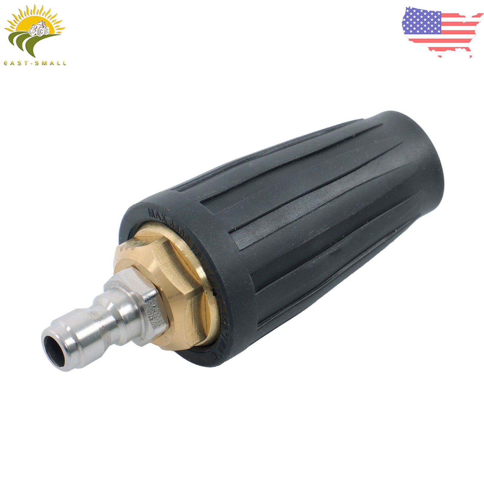 High Pressure 3600 PSI Rotating Turbine Nozzle Set with 5 Spray Nozzles 1/4 inch