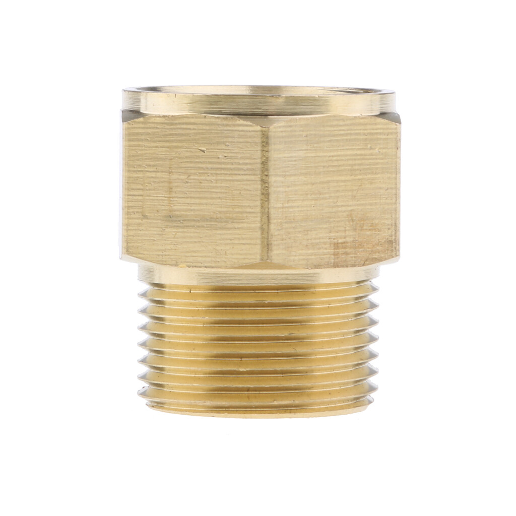 GOLD PRESSURE WASHER SCREW HOSE CONNECTOR FITTING ADAPTER 22MM x22MM