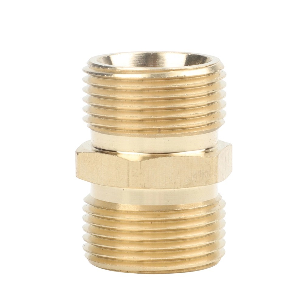 Double Nipple M22x1.5 Male Hose Connector Coupling For High Pressure Cleaner ~