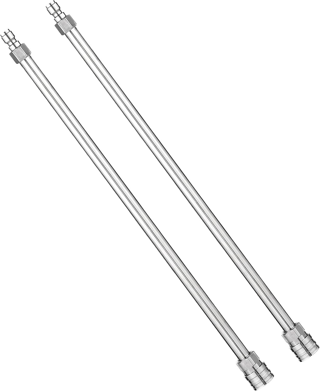 Versatile 17-Inch Stainless Steel Pressure Washer Lance – 2-Pack Quick Connect