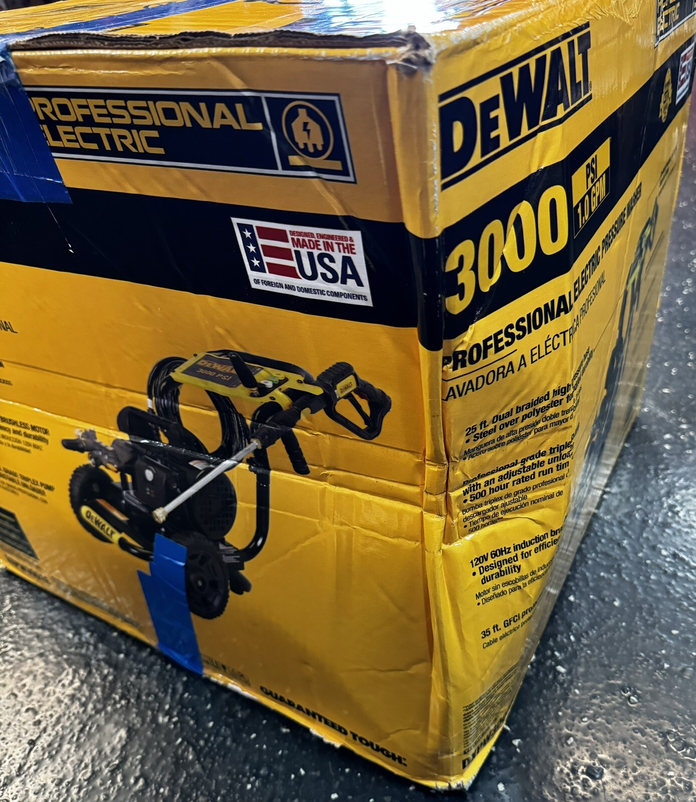 DeWalt 3000PSI 1.0GPM Cold Water Electric Pressure Washer(DXPW3001E)
