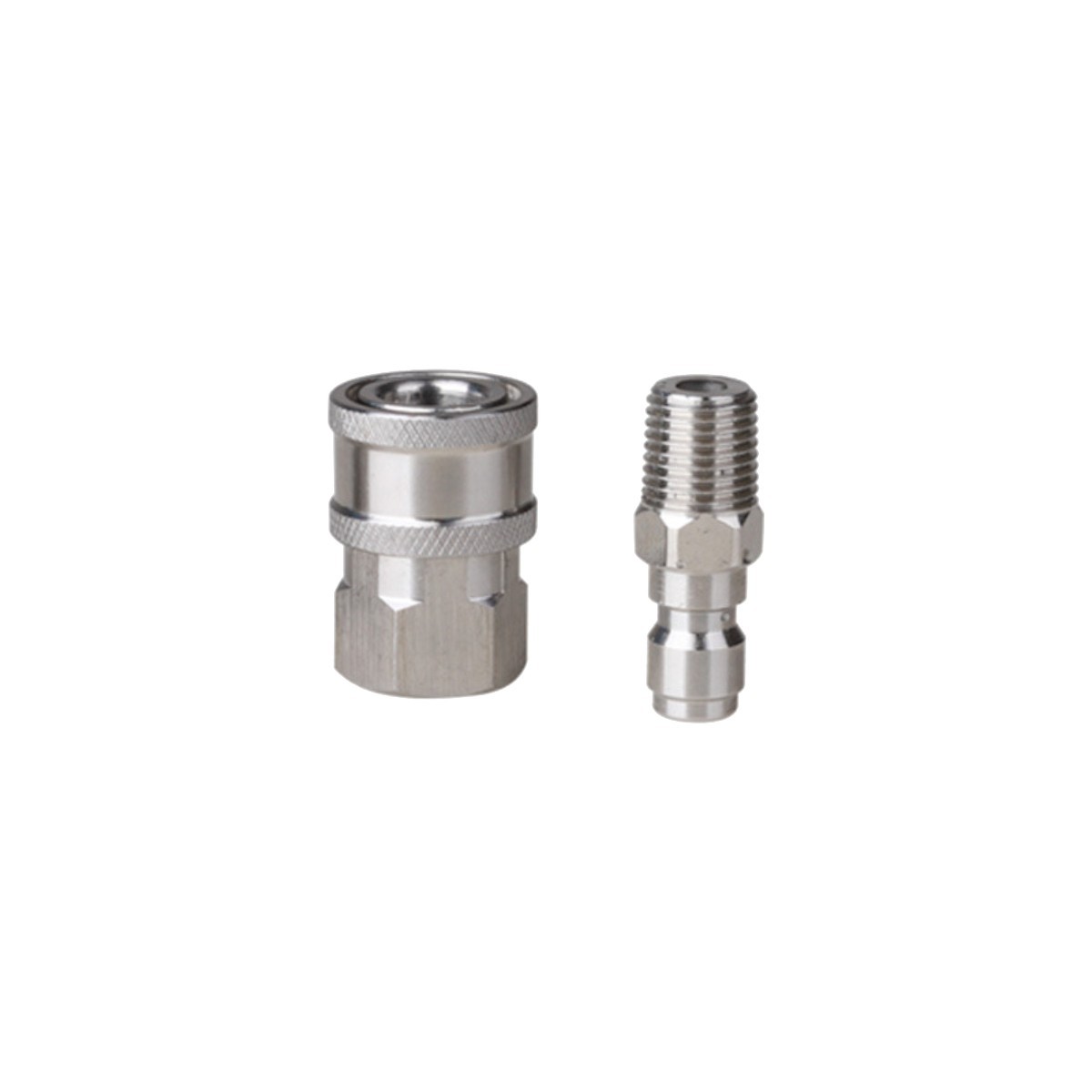 1 set 1/4″ NPT Pressure Washer Adapter Stainless Steel Quick Connect Fitting