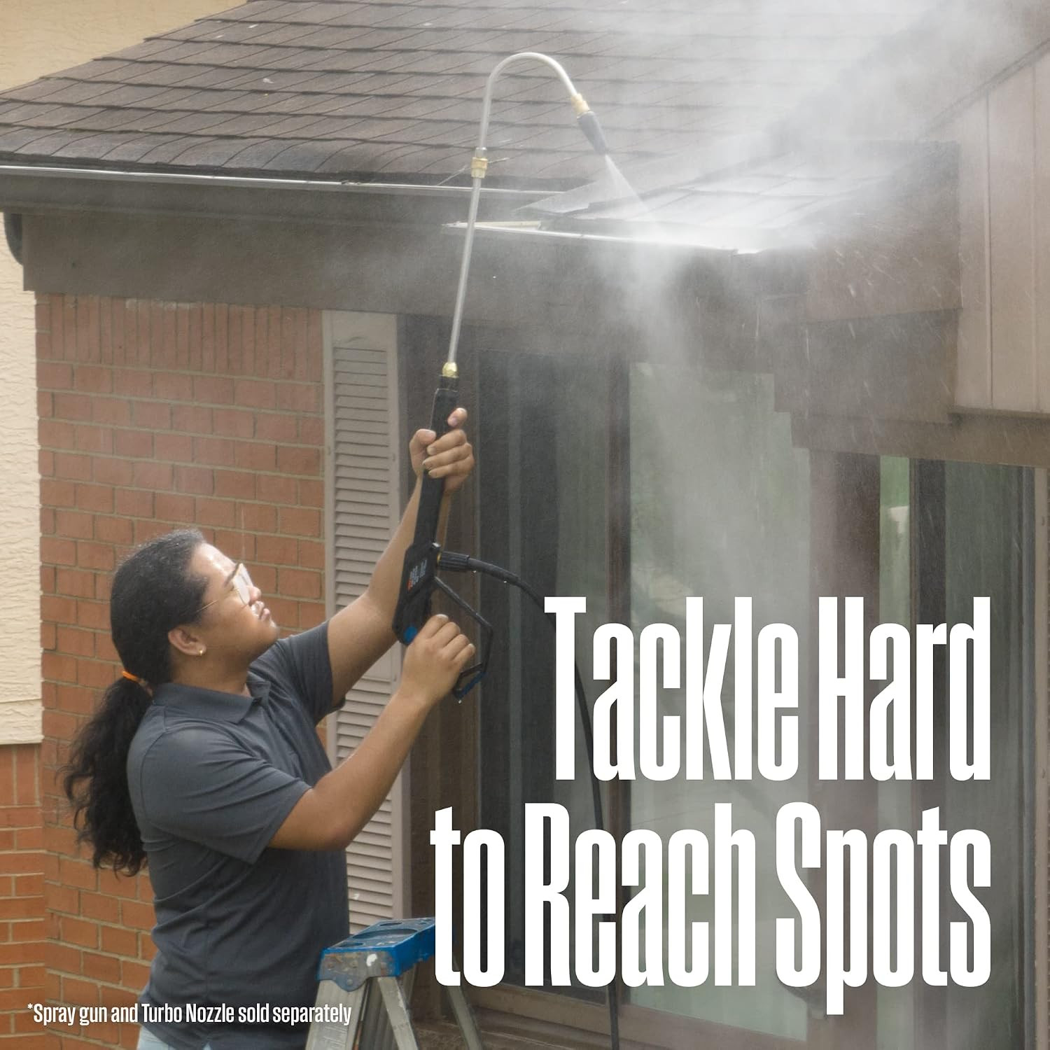 Westinghouse 13” Pressure Washer Gutter Cleaner Wand – 3600 Max PSI, 1/4” Connec