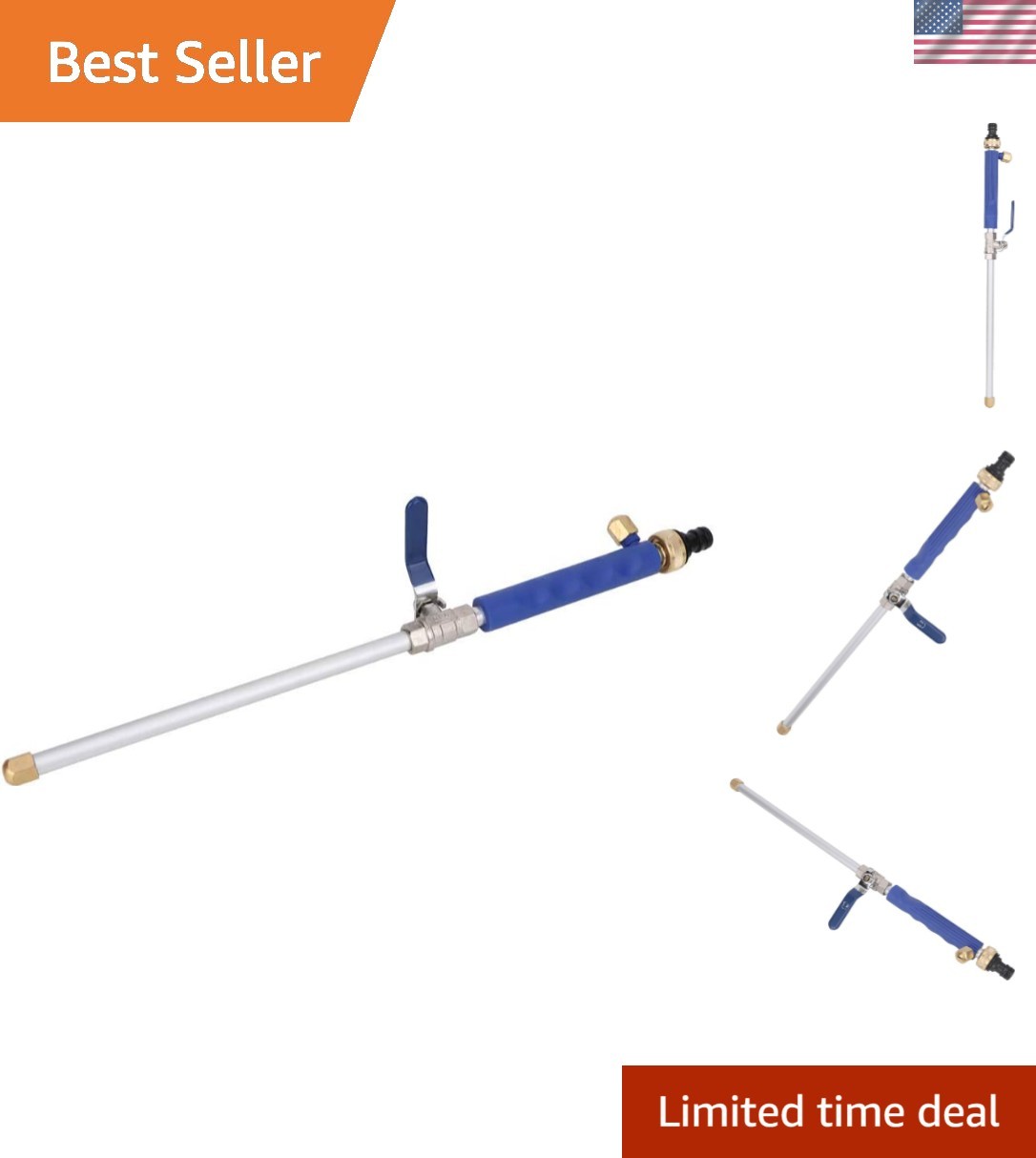 Rust-Resistant Hydro Jet Power Washer – 18.31 Inches High Pressure Cleaning Wand
