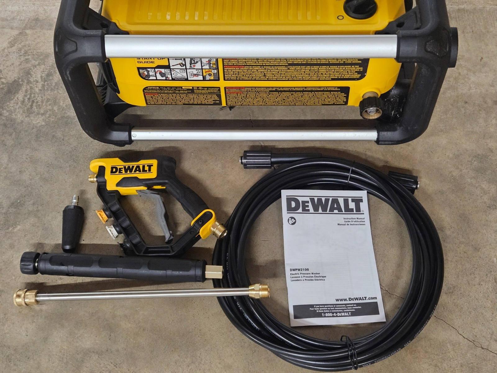 DeWalt 2100 PSI 1.2 GPM Electric Cold Water Pressure Washer Model# DWPW2100