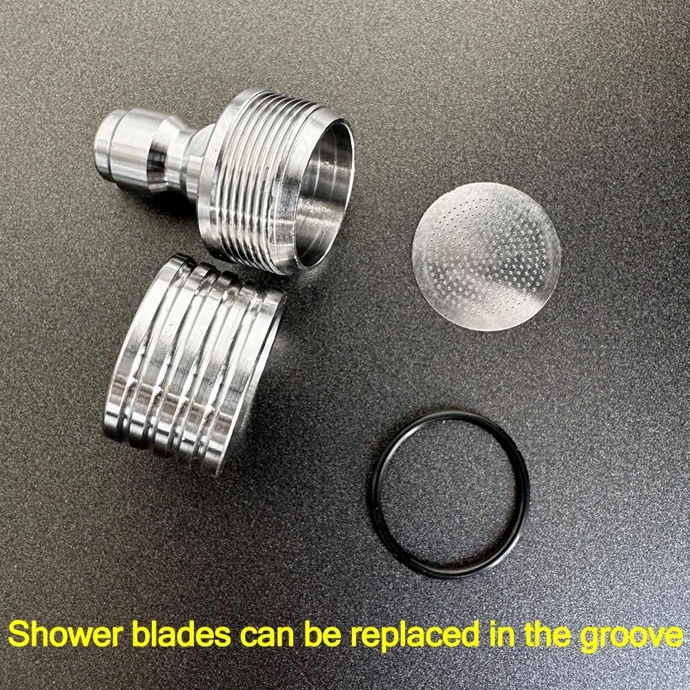 Pressure Washer Tips Spray Nozzle Soft Rain Shower Head Sprinkler with 1/4 Quick