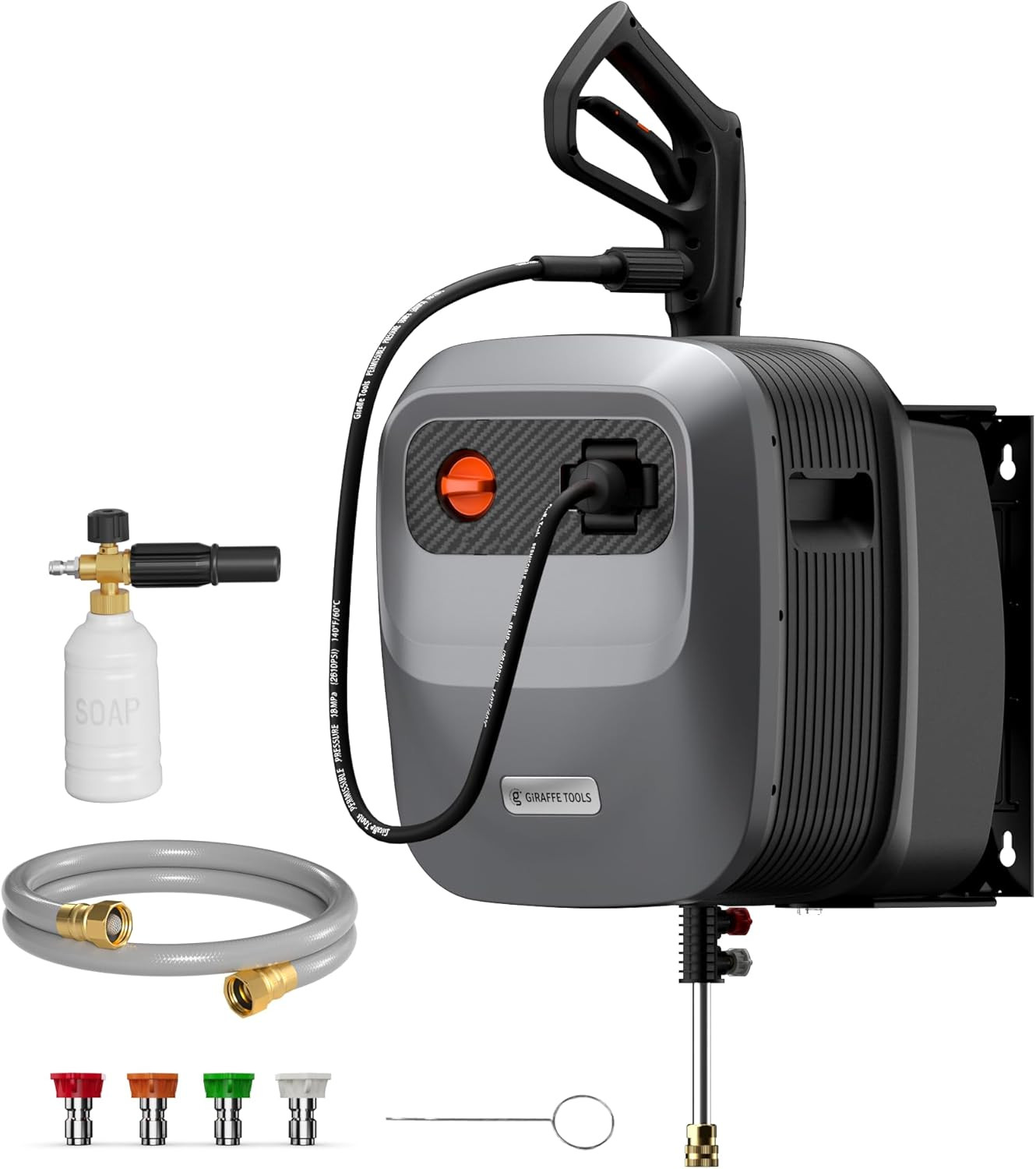 Grandfalls Pressure Washer G20B, Wall Mounted Pressure Washer | Max 2500 PSI 2.2