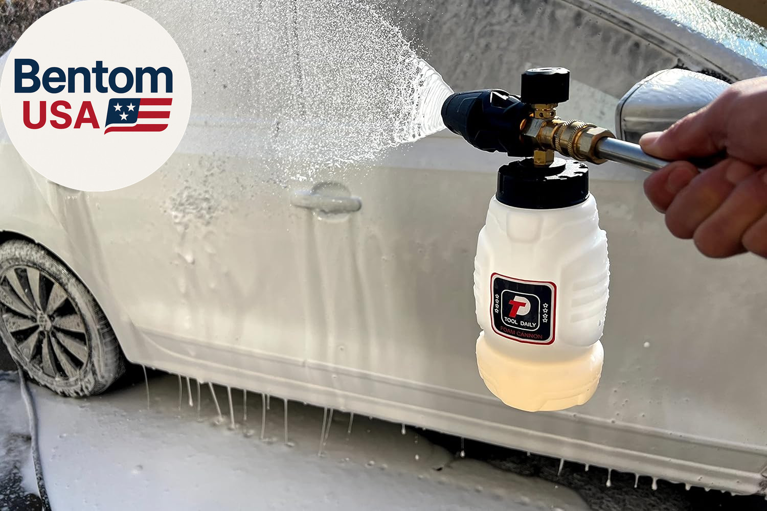 Foam Cannon, 1/4 Inch Quick Connect, Power Washer Foam Cannon with 5 Pressure Wa