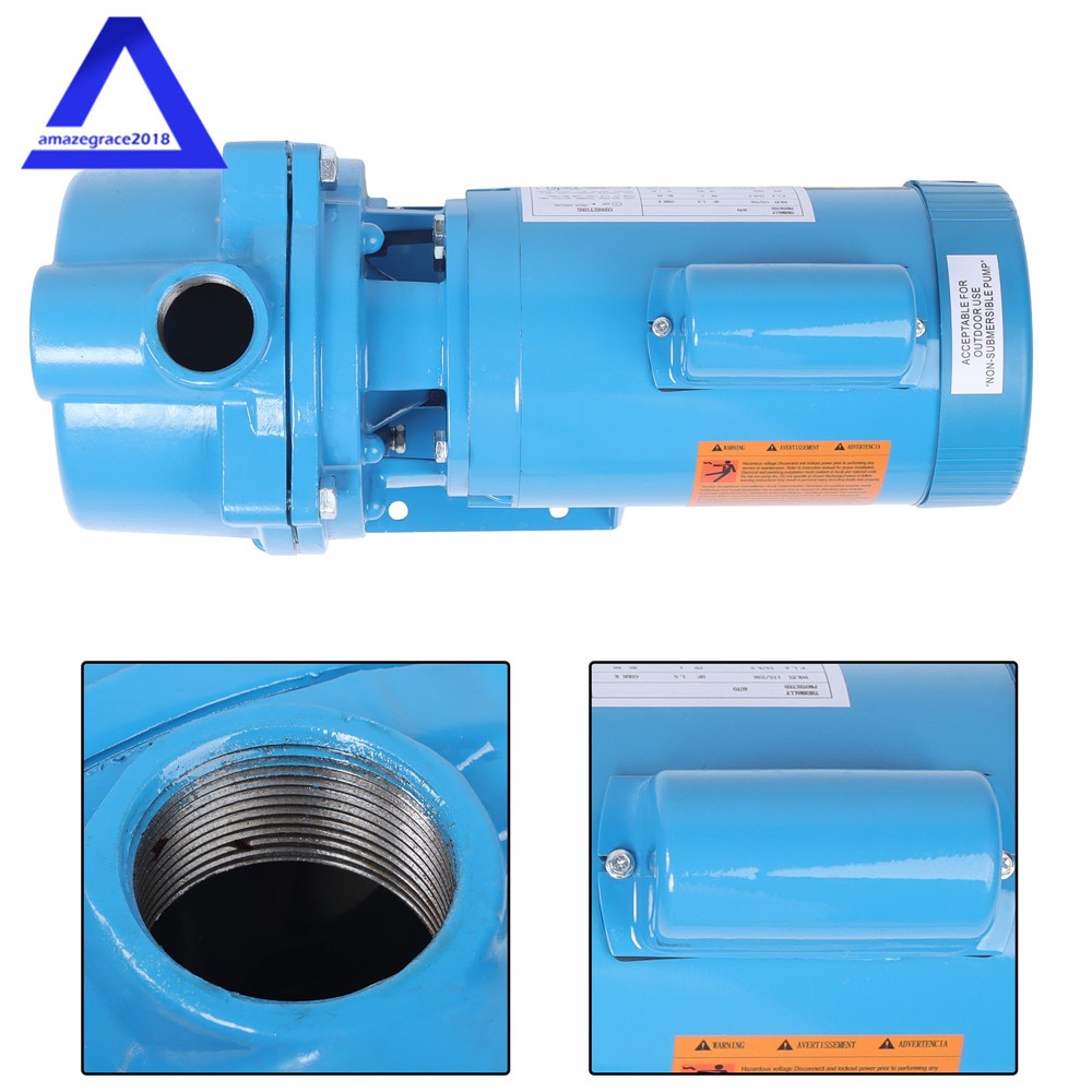 GT15 Self-Priming Centrifugal Pump 1-1/2HP Cast Iron Water Pump 115/230Volt