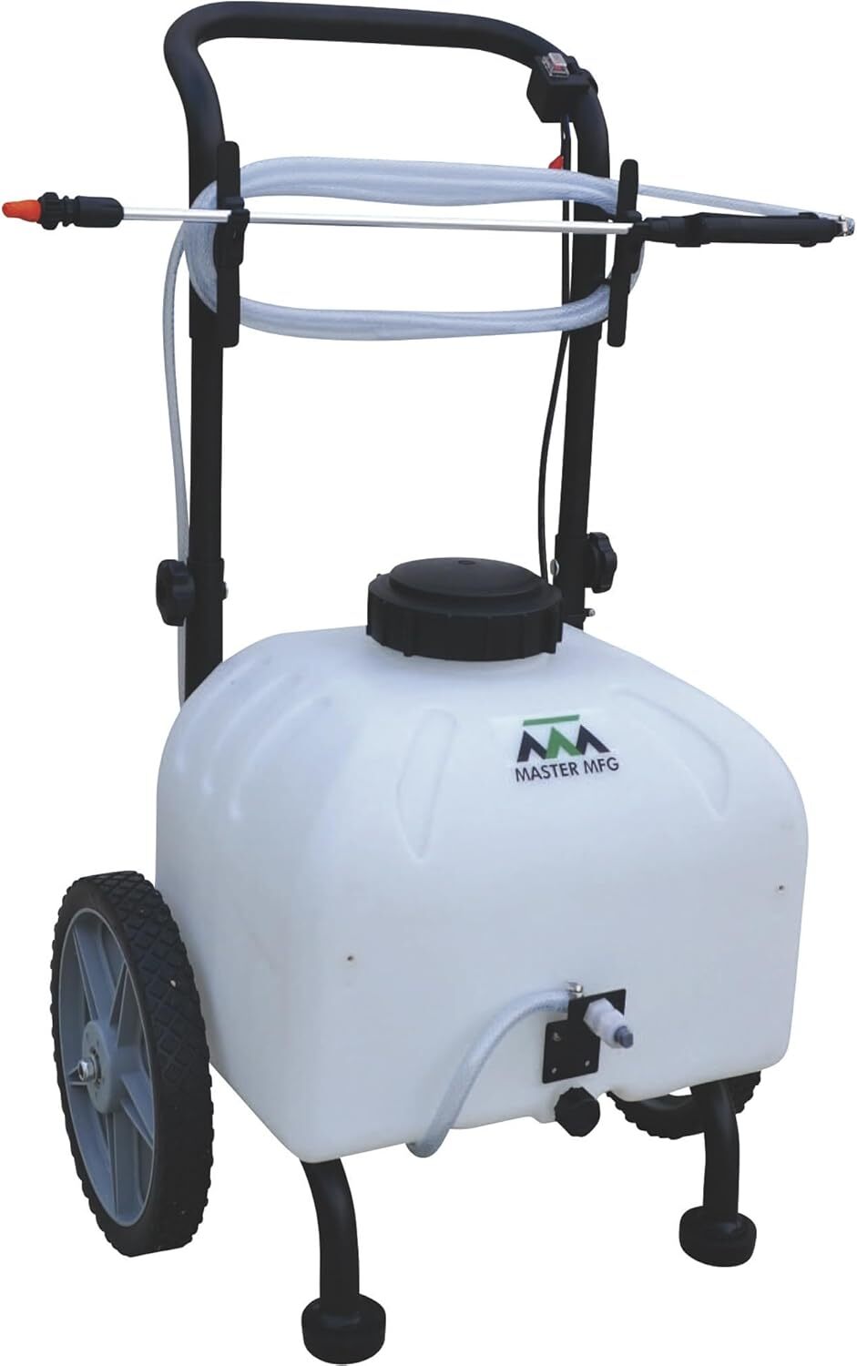 Master Gardener 9 Gallon 12VDC 1 GPM Tank Sprayer, Cart, Battery, Charger