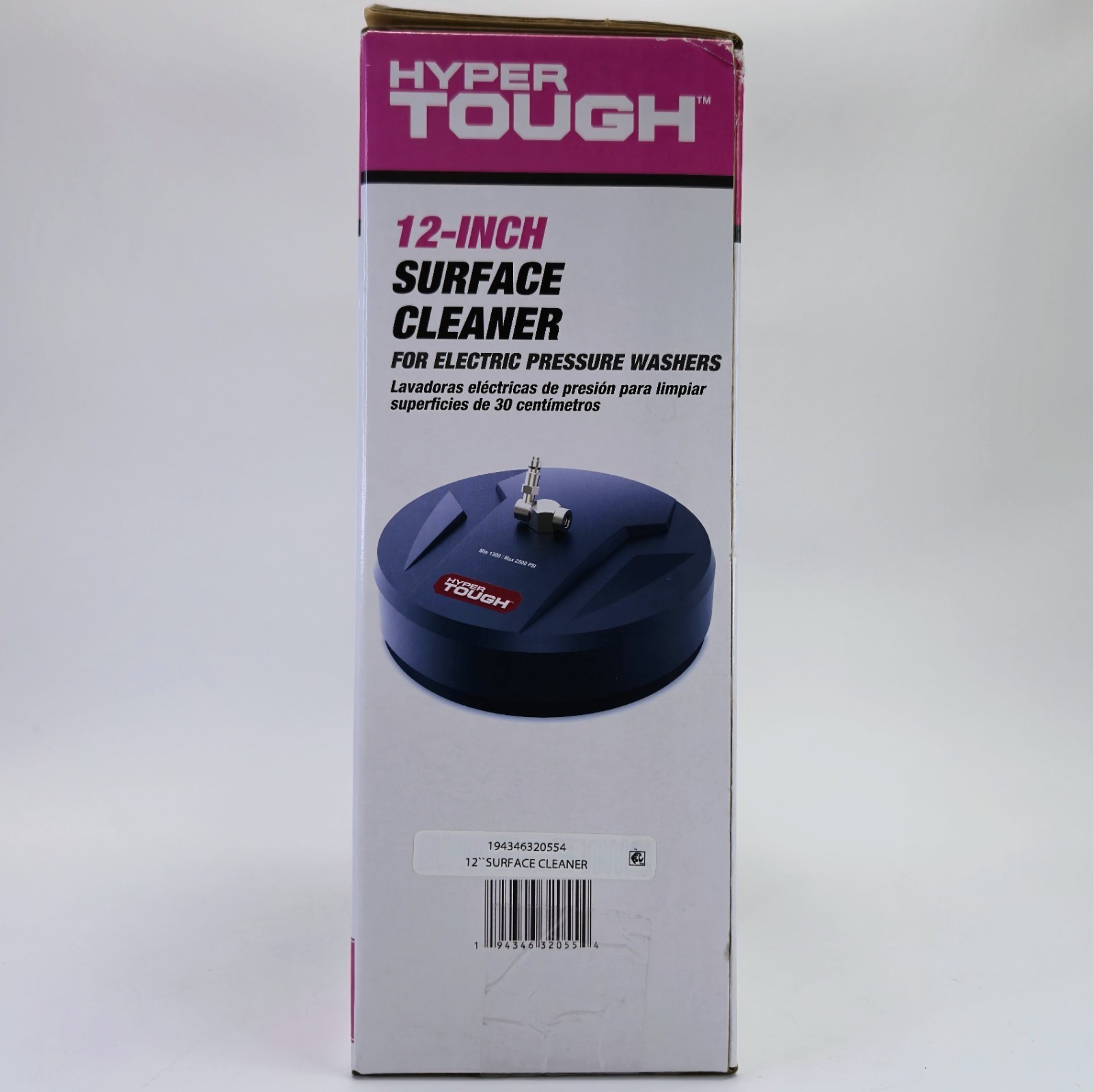 Hyper Tough 12 inch Surface Cleaner For Electric Pressure Washers 1/4″