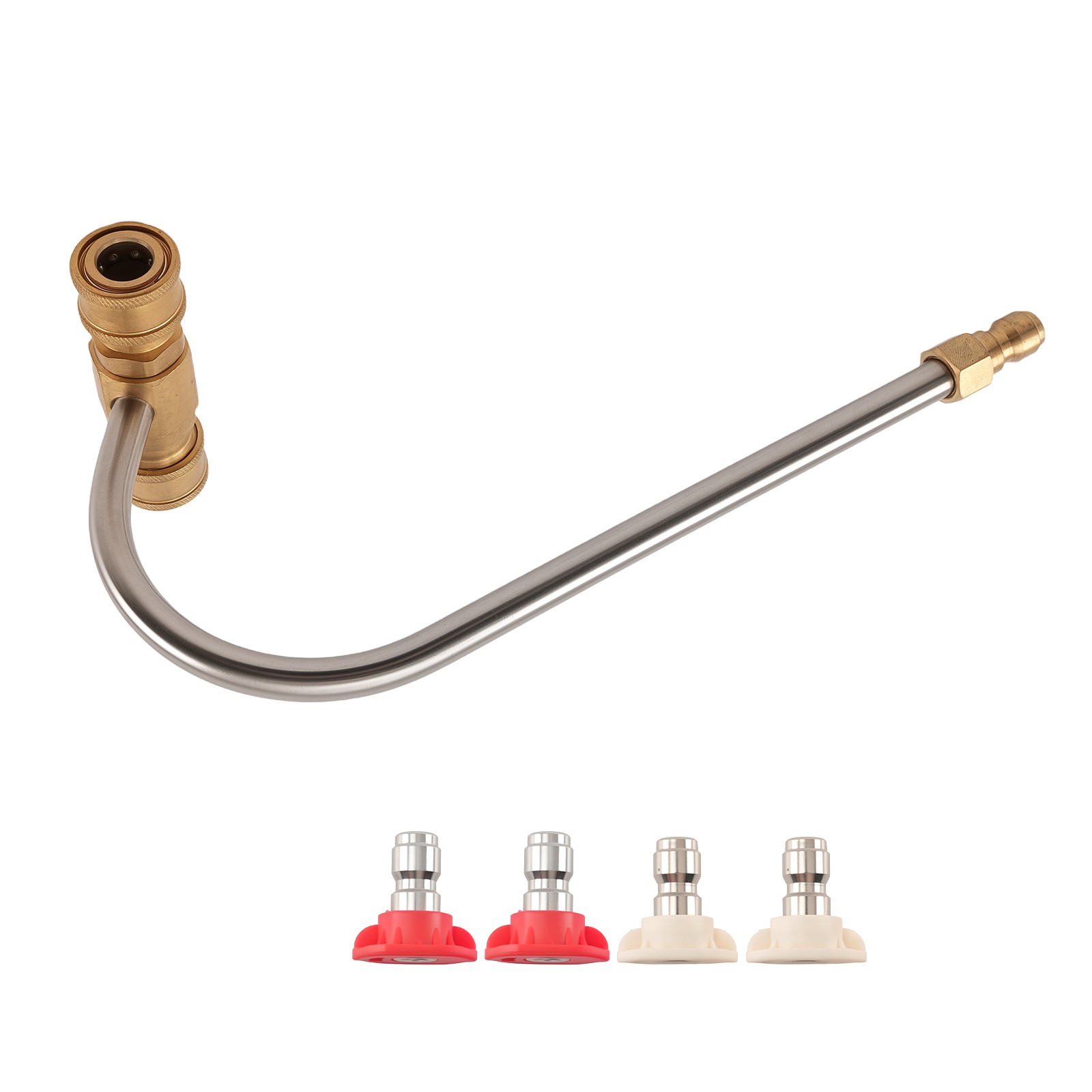 Gutter Cleaner Attachment for Pressure Washer 4000PSI 1/4 Inch Quick Connect