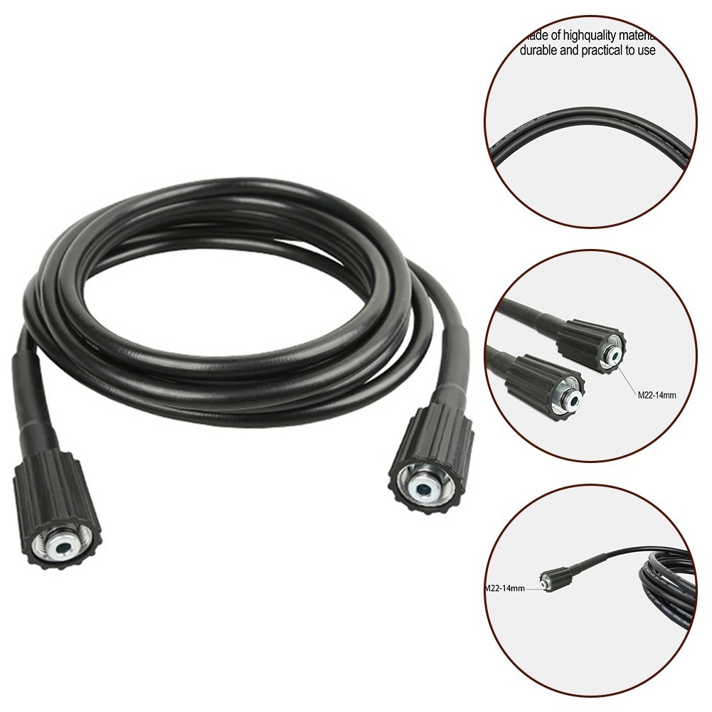 High Pressure Washer Hose Rubber Construction 5800PSI 2050ft Length