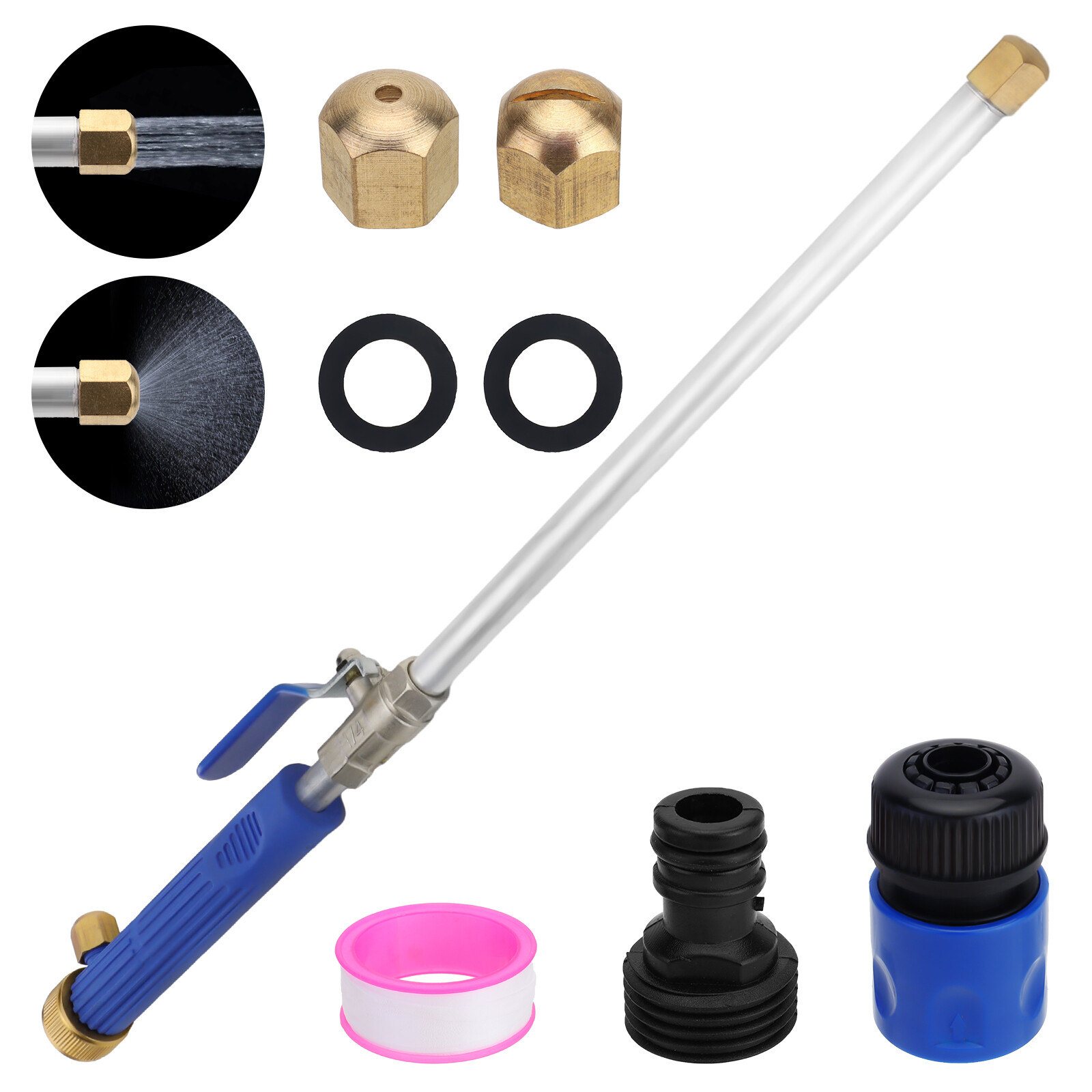 Upgraded High Pressure Power Washer Water Spray Gun Nozzle For Car Garden Hose