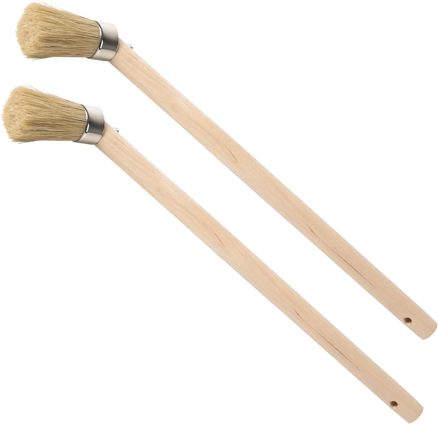 (2-Pack) Tire Lube Brush for Cleaning 11.8 Wooden Handle – Small